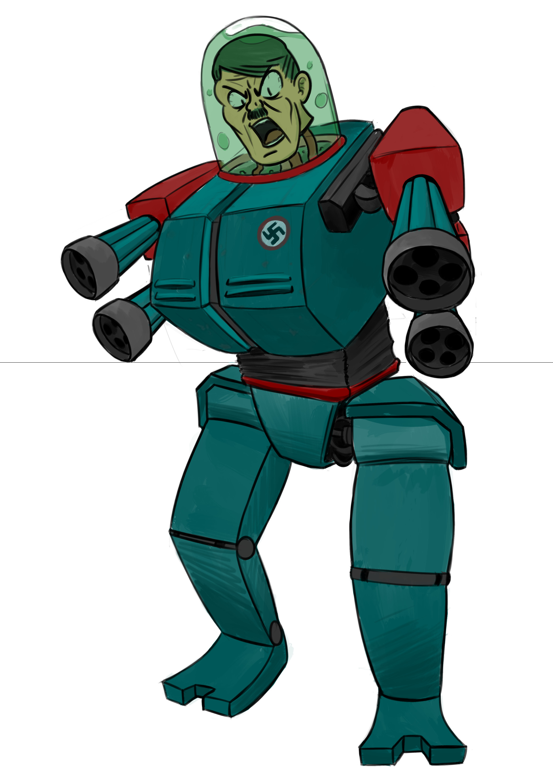 Artstation Mecha Hitler N Myihtoi