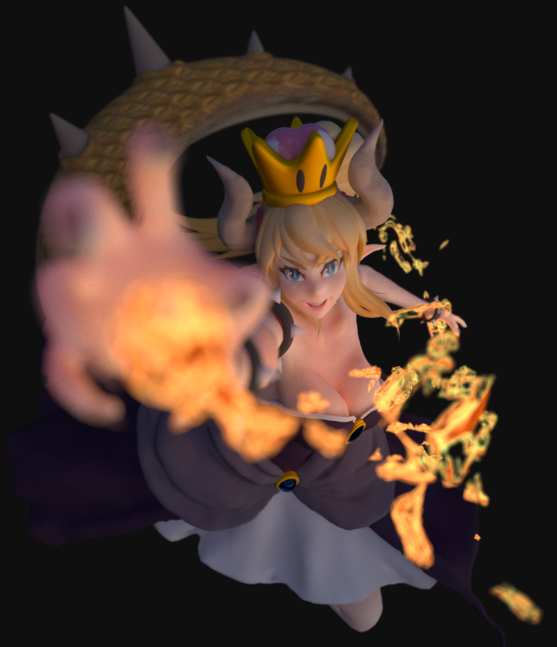 Artstation Bowsette Koopahime Fanart Will William Getting used to the process now and planning to keep it up! bowsette koopahime fanart will william