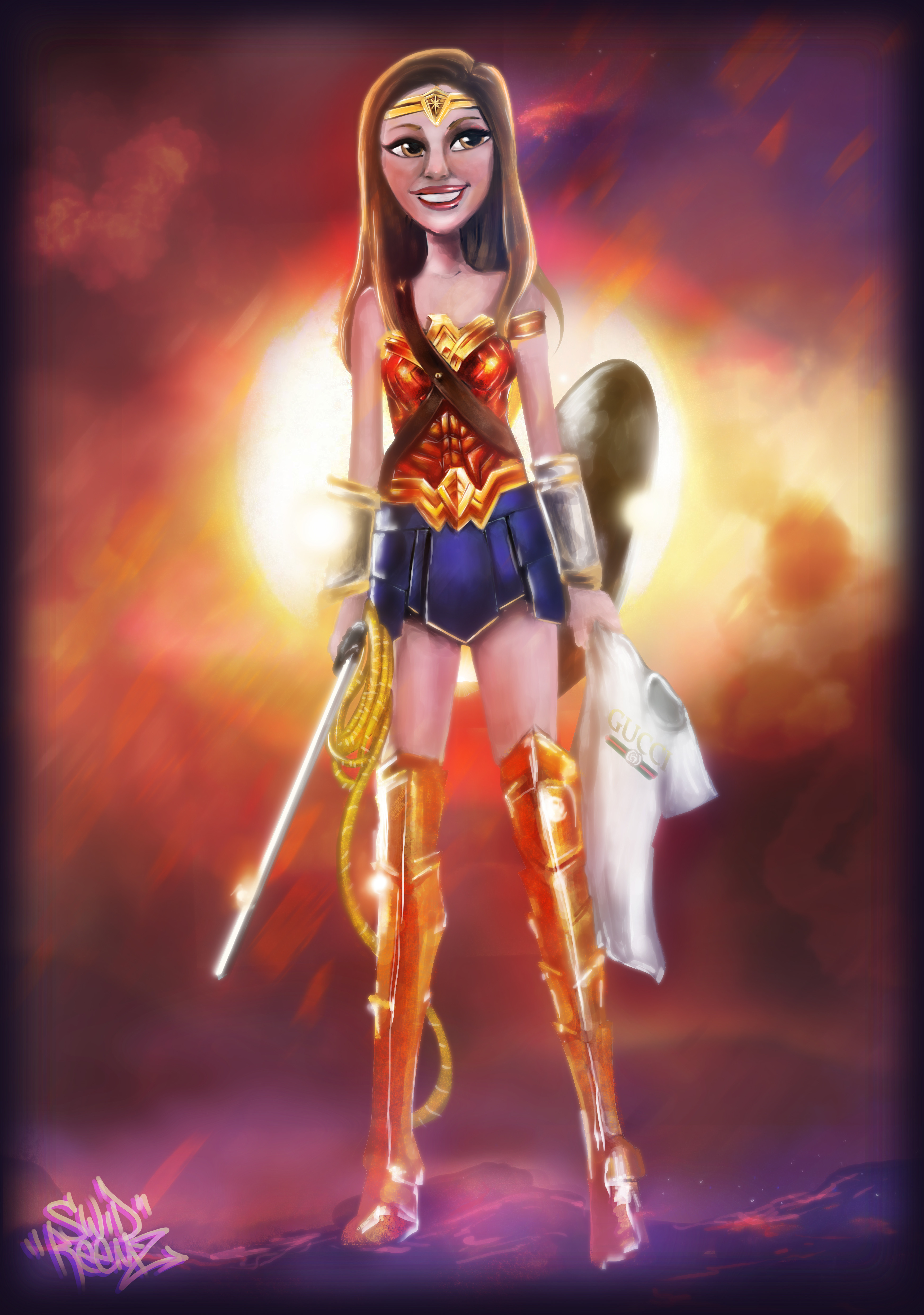 Character digital painting version
