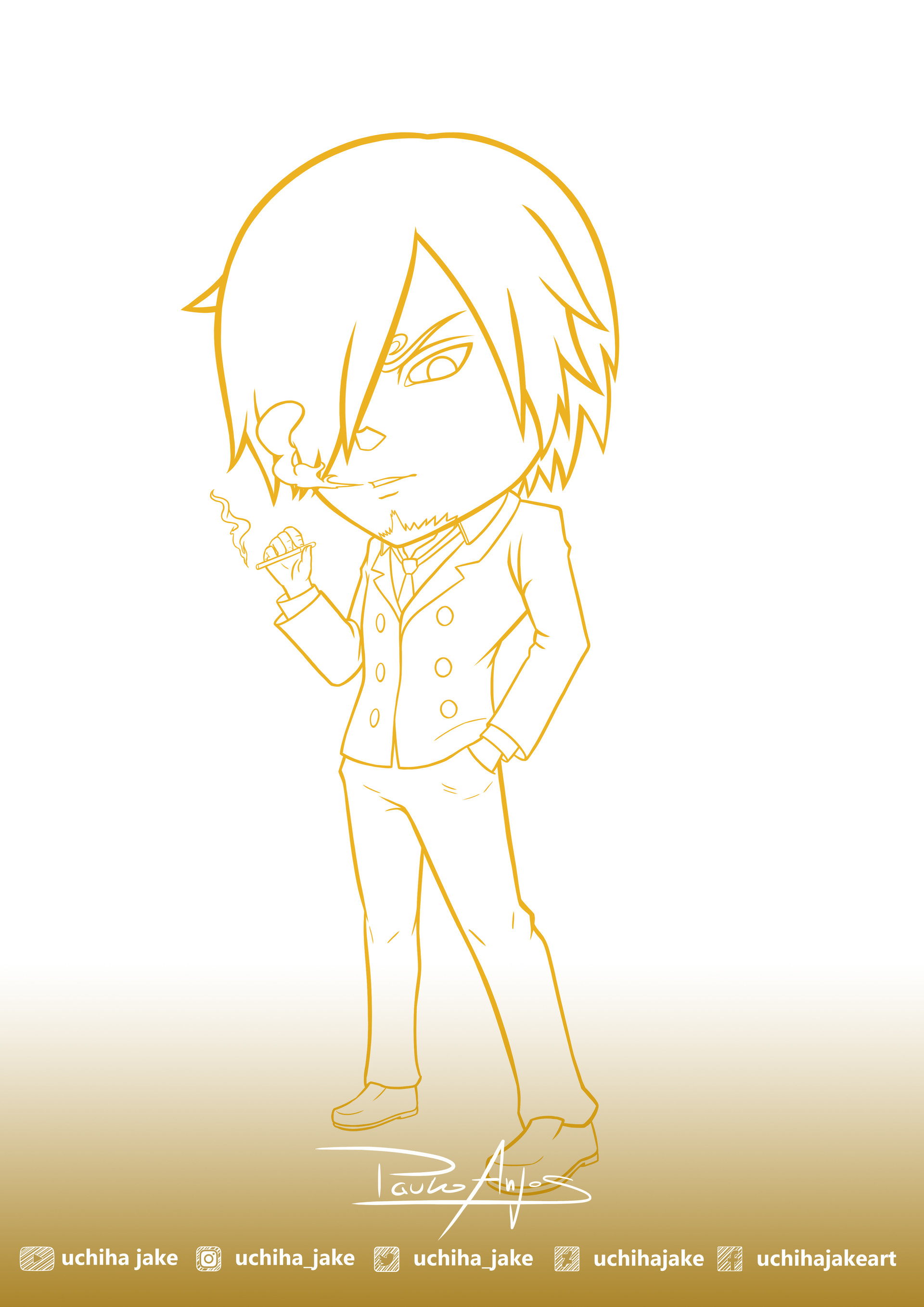 Artstation Chibi Sanji Paulo Anjos Artstation Chibi Sanji Paulo Anjos