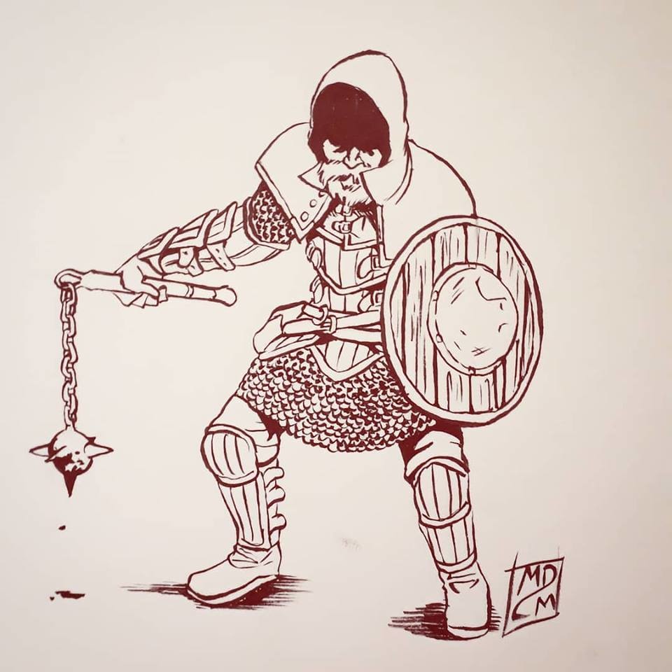 8th day's prompt is: "Star"

The shiny armour can't stop the crushing morningstar. Agility the better against it.