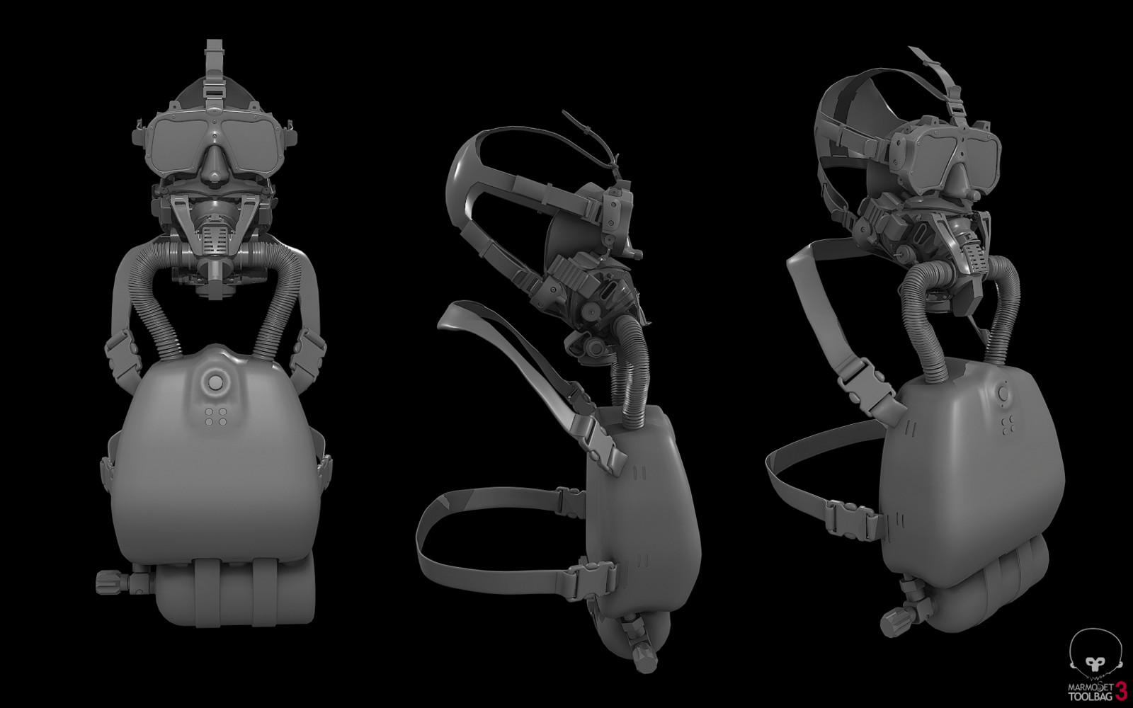 UnderSiege Productionz Draeger LARV & Kirby M48 MOD1 Dive Mask