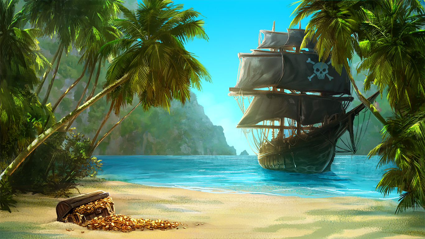 ArtStation - Pirate's charm backgrounds