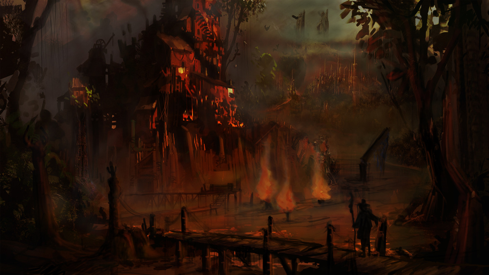 Artstation Rings On Fire Recreation Of Lord Of The Rings S