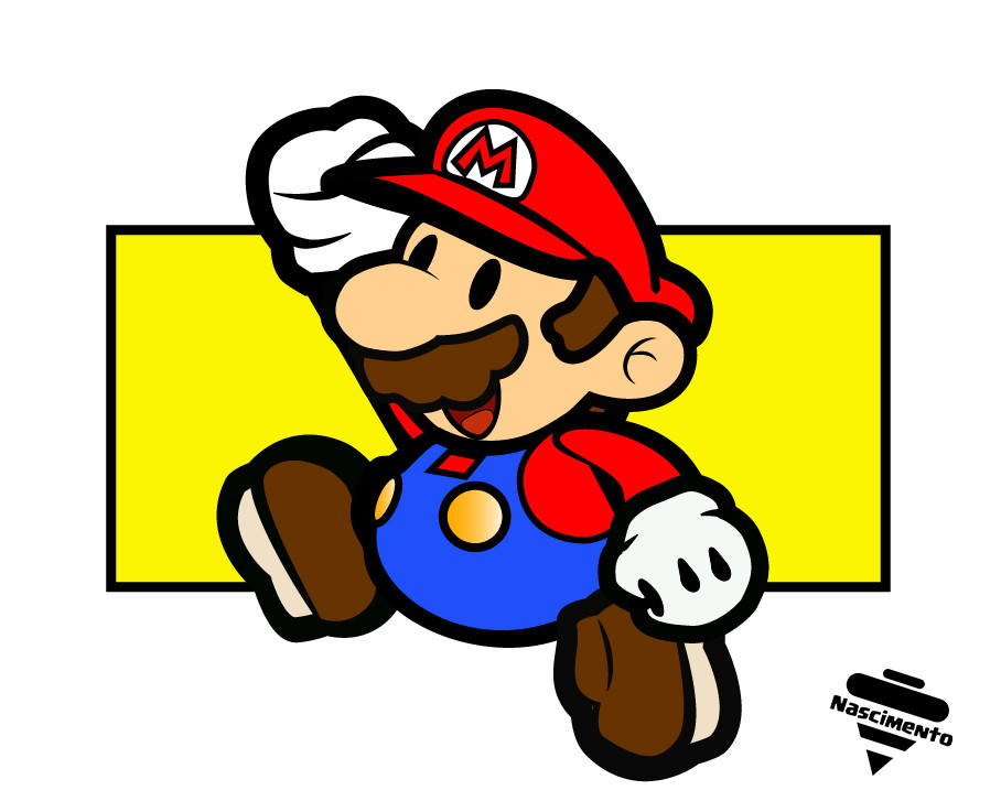 Artstation Fan Art Mario Vector Kellvyn Nascimento
