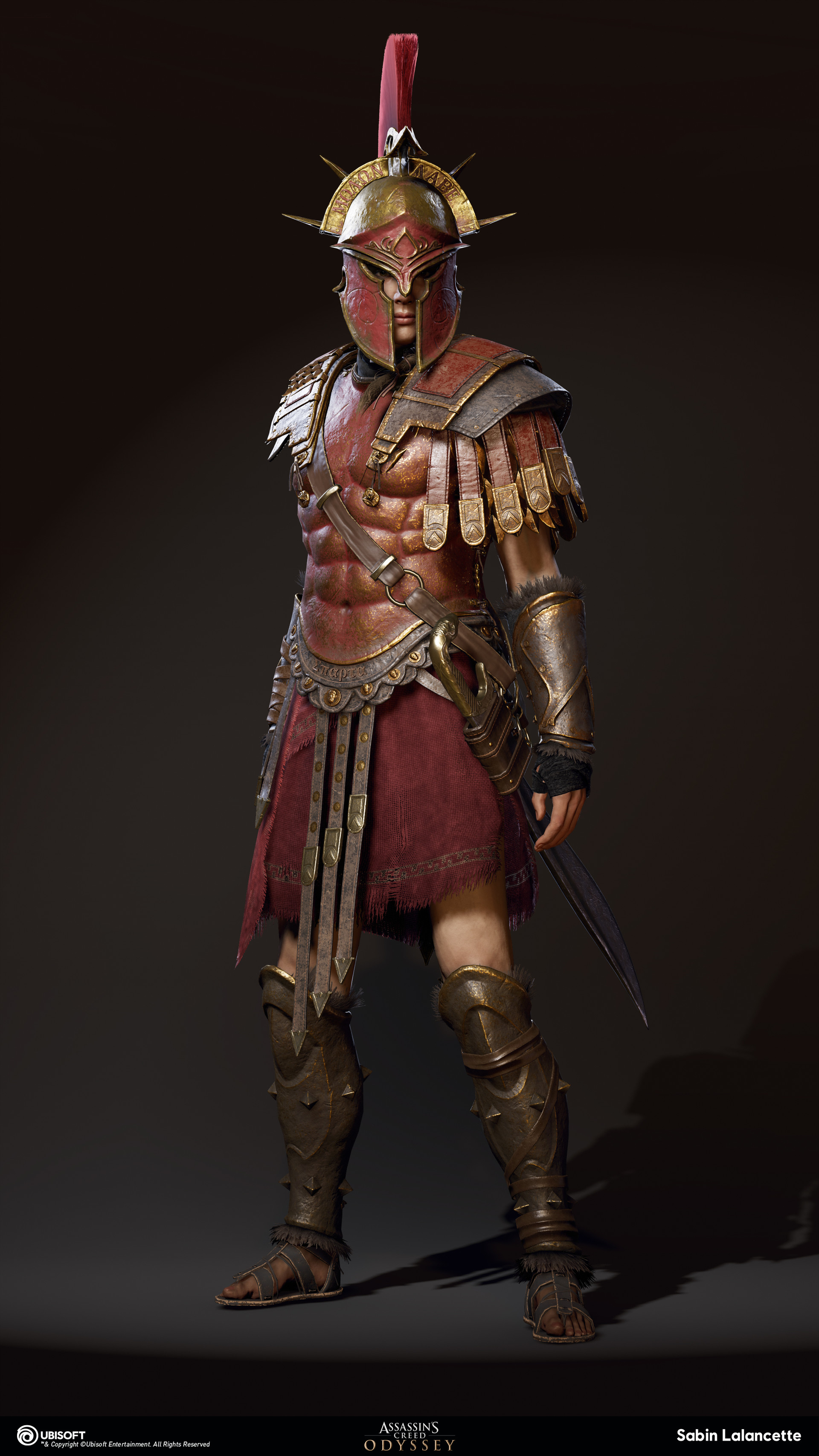 Artstation Alexios Kassandra Outfit Spartan War Hero Sabin Lalancette