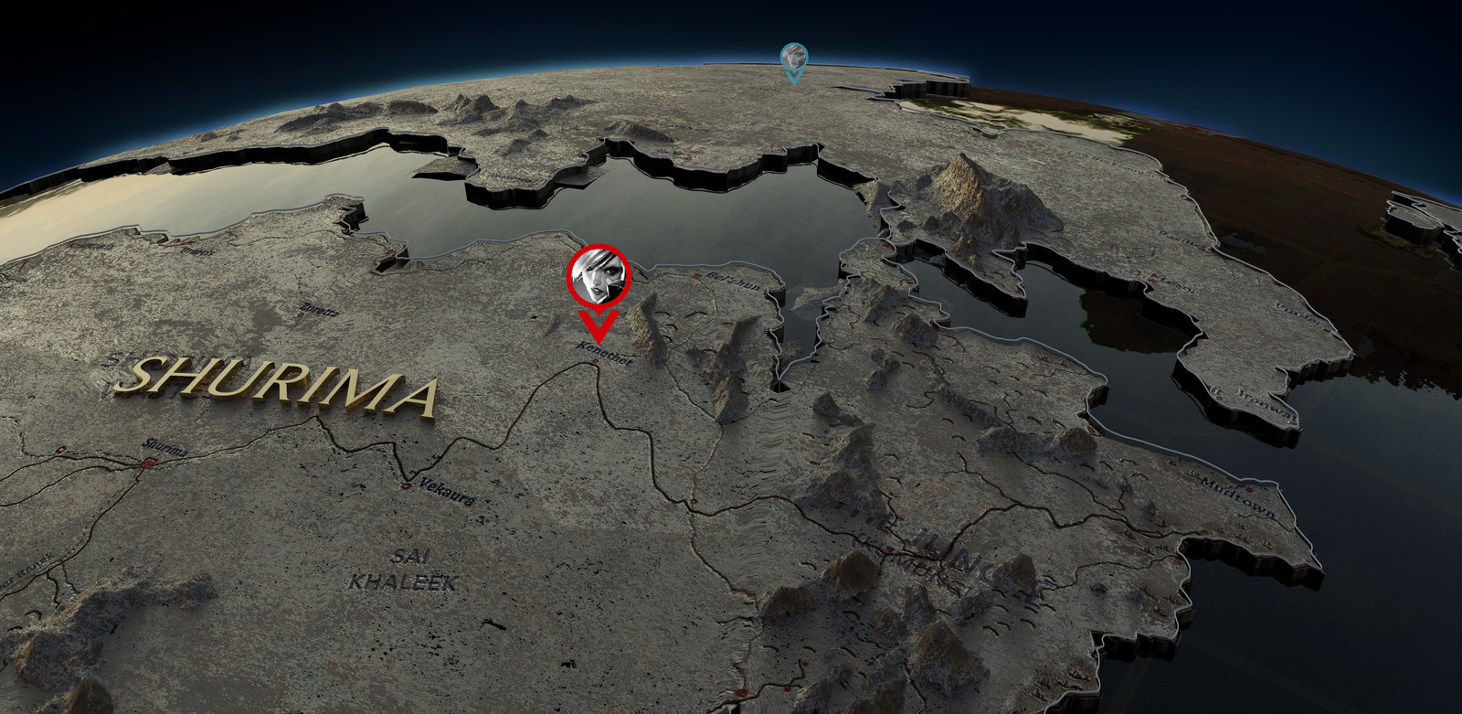 Early exploration where the world would be a metal globe (incognium Runeterra). We estimated early on that this would raise the min-spec for the experience and not allow for a fluid mobile experience.