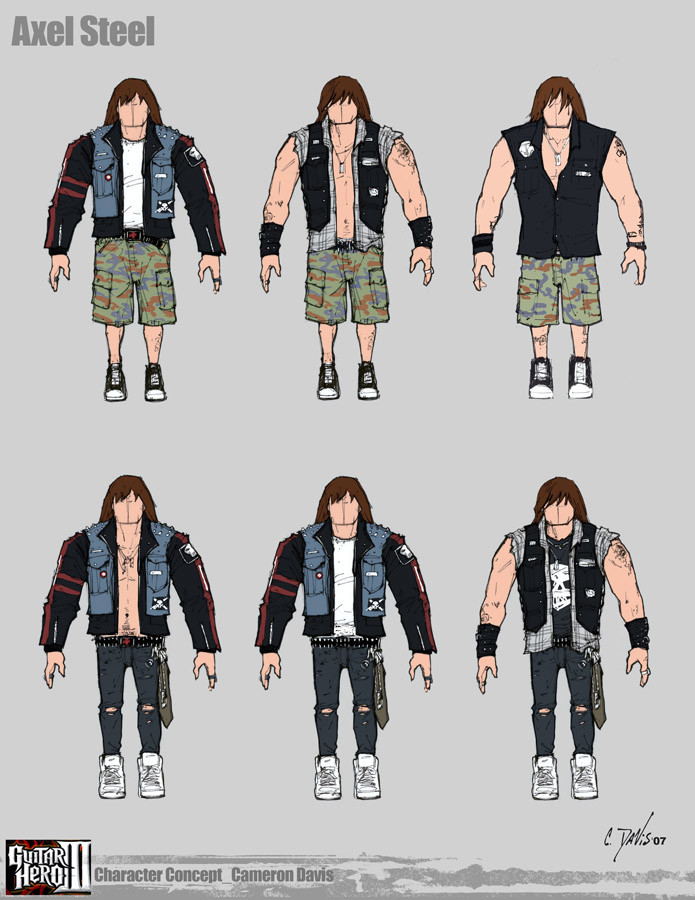 outfit variants for customizable character creation