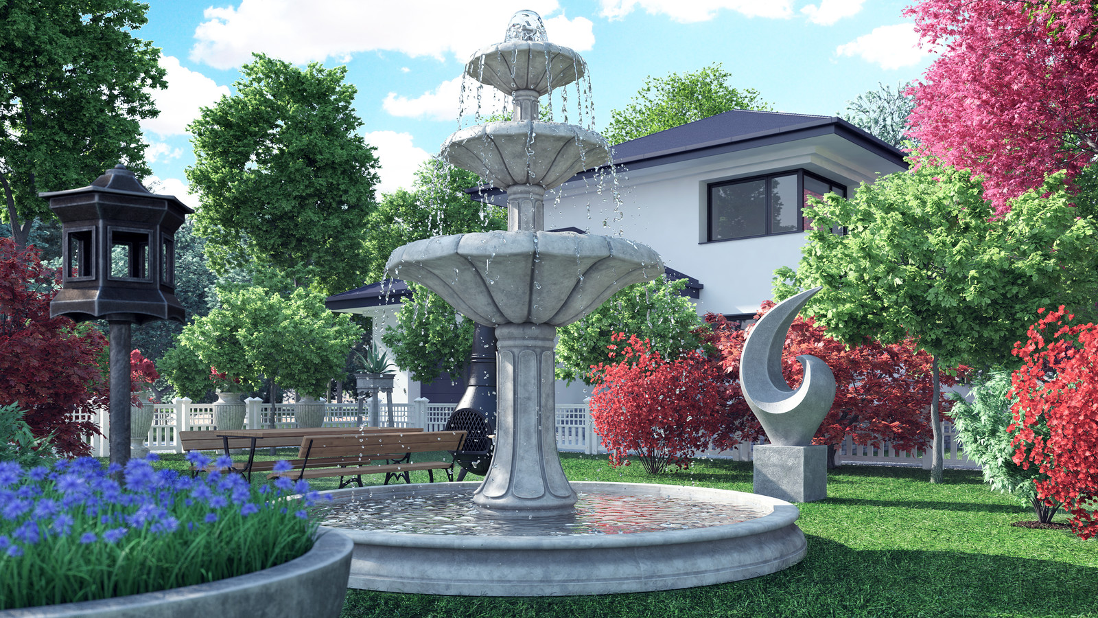 Artstation Backyard Garden Cgaxis 3d Models