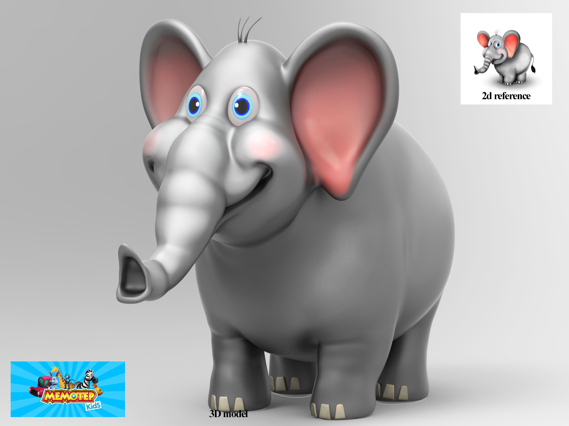Montassar Nahdi - 3D cartoon Elephant