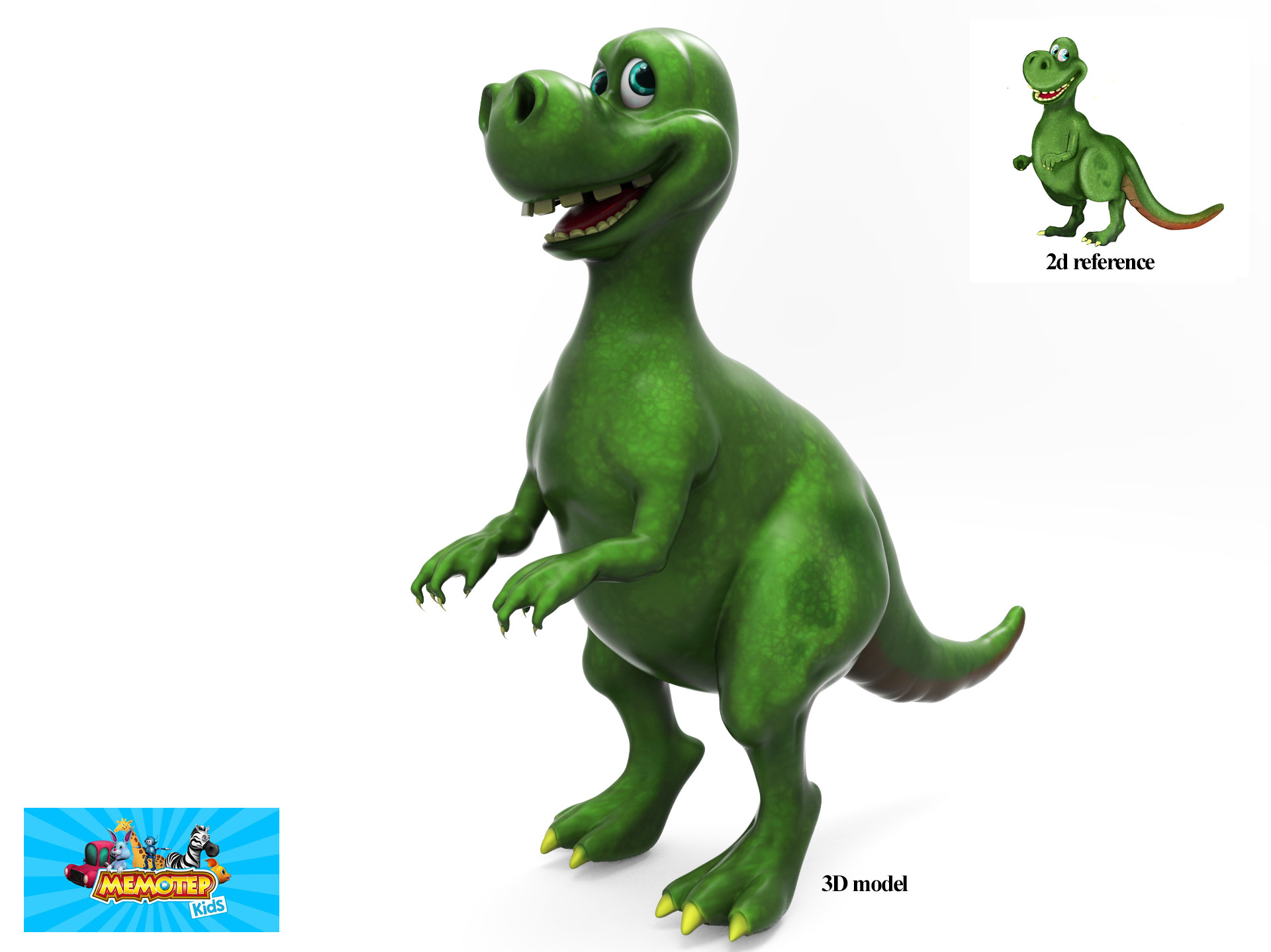 ArtStation - 3D cartoon Dinosaur