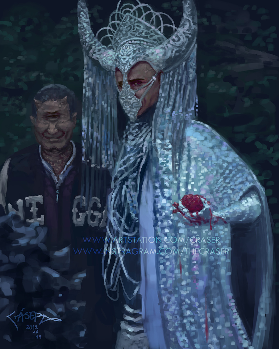 ArtStation - Obama illuminati ritual