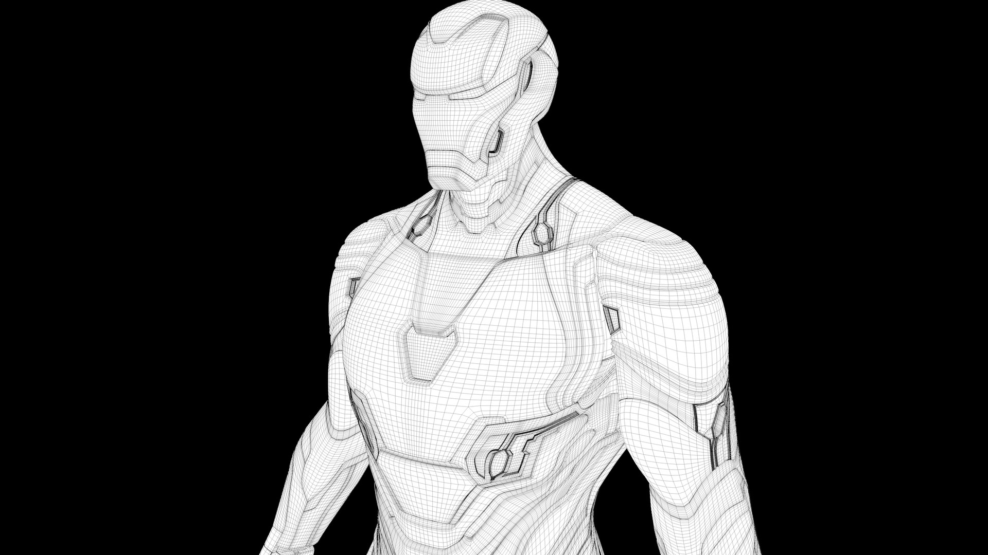 Drawing Iron Man Mark 50 Max Installer