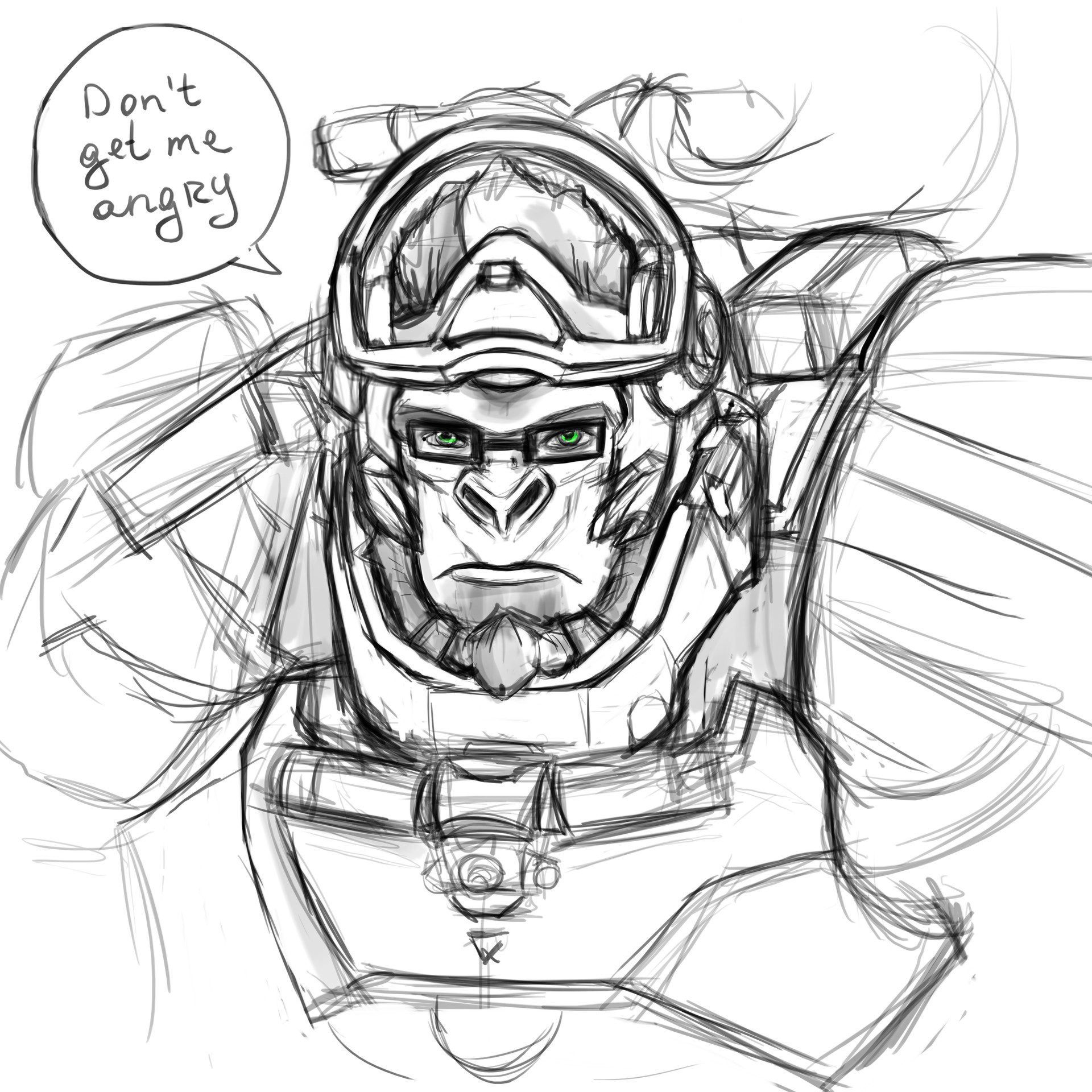 How To Draw Winston Overwatch Anna Mannco Overwatch Sketching anna mannco overwatch sketching