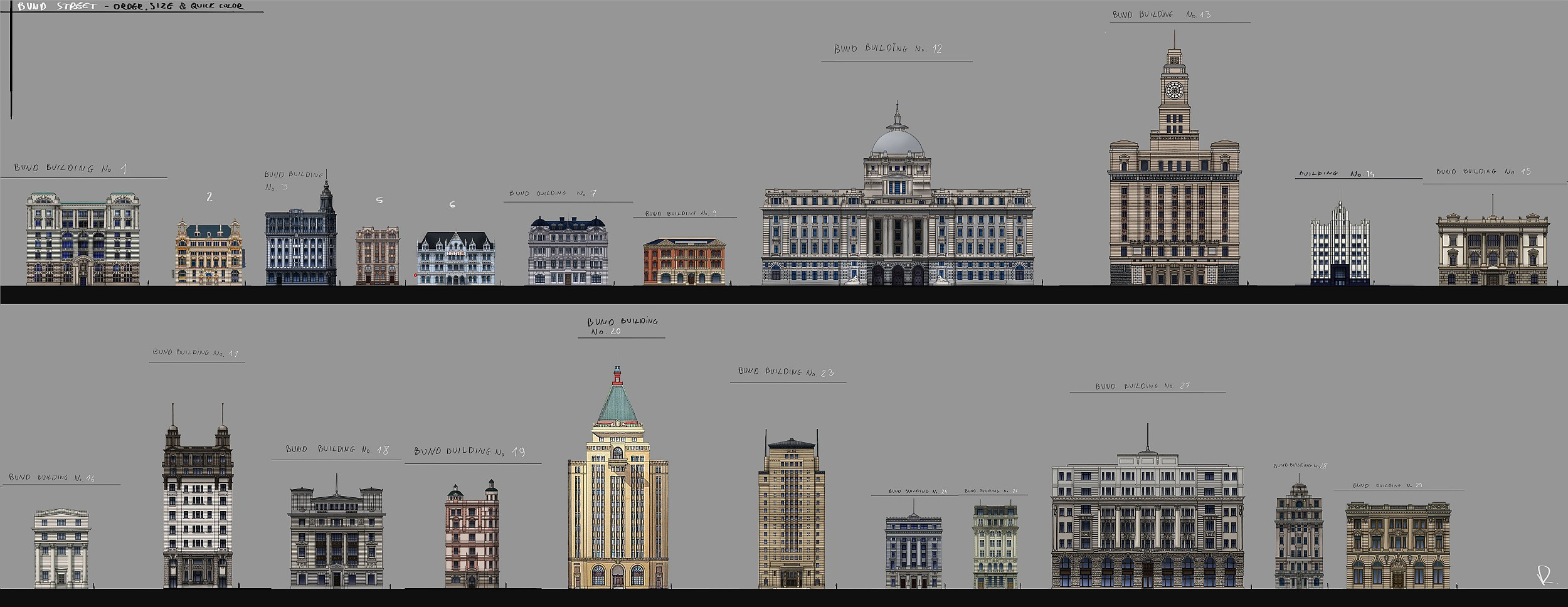 building order and facades