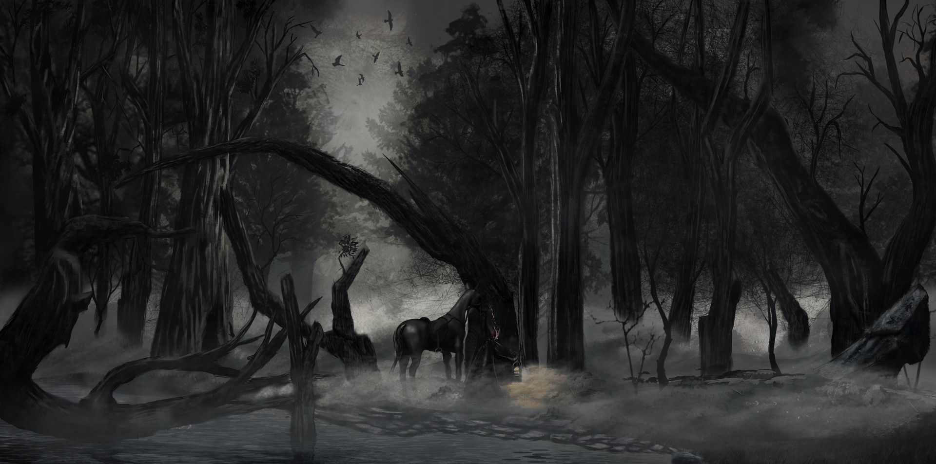 ArtStation - The dark forest