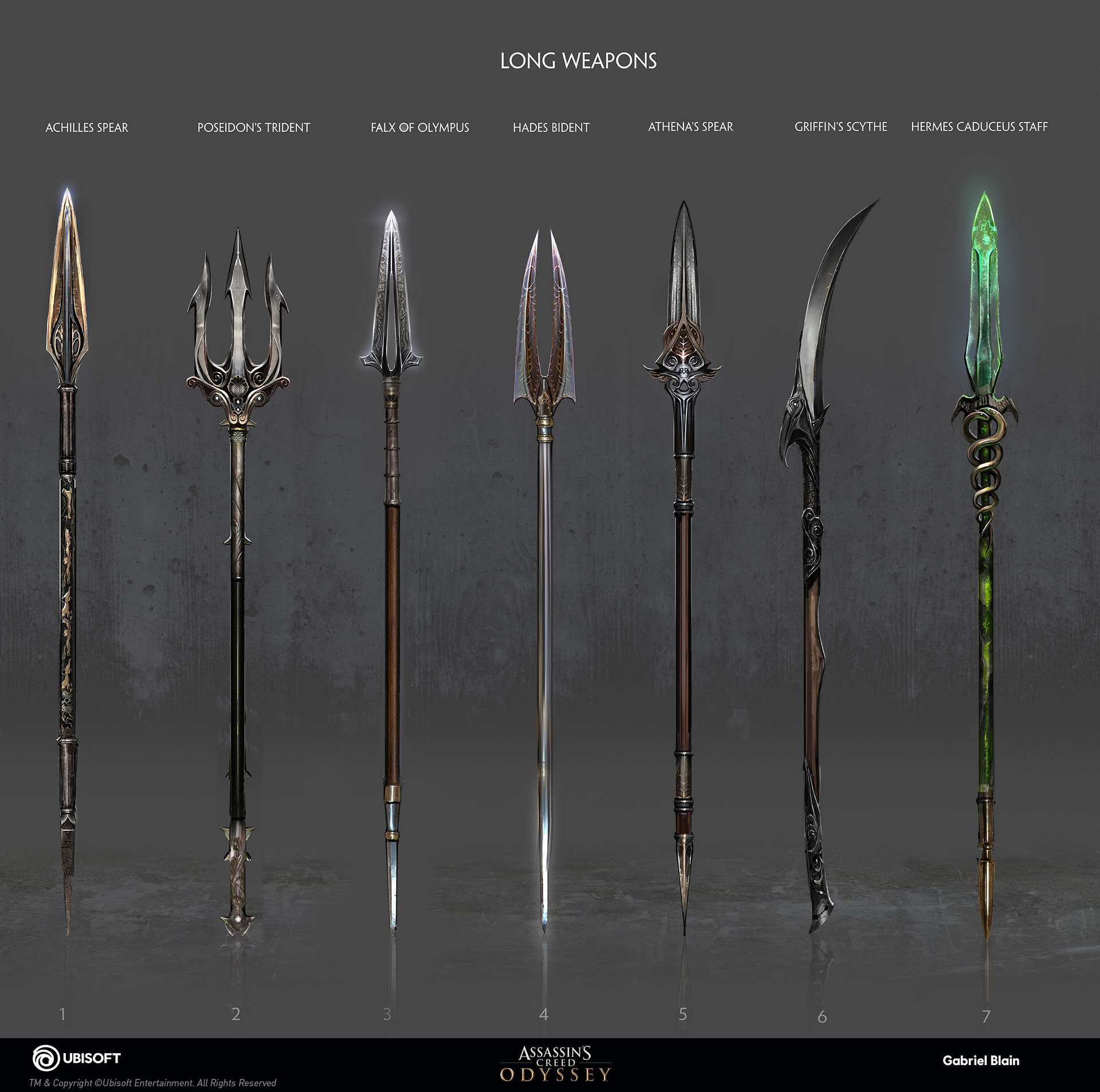 Artstation Assassin S Creed Odyssey Weapon Concept Gabriel Blain
