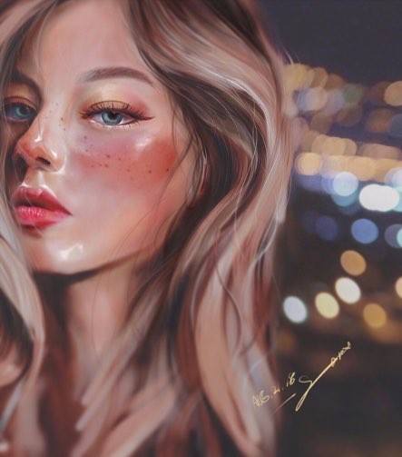 Sera . woman portrait digital art