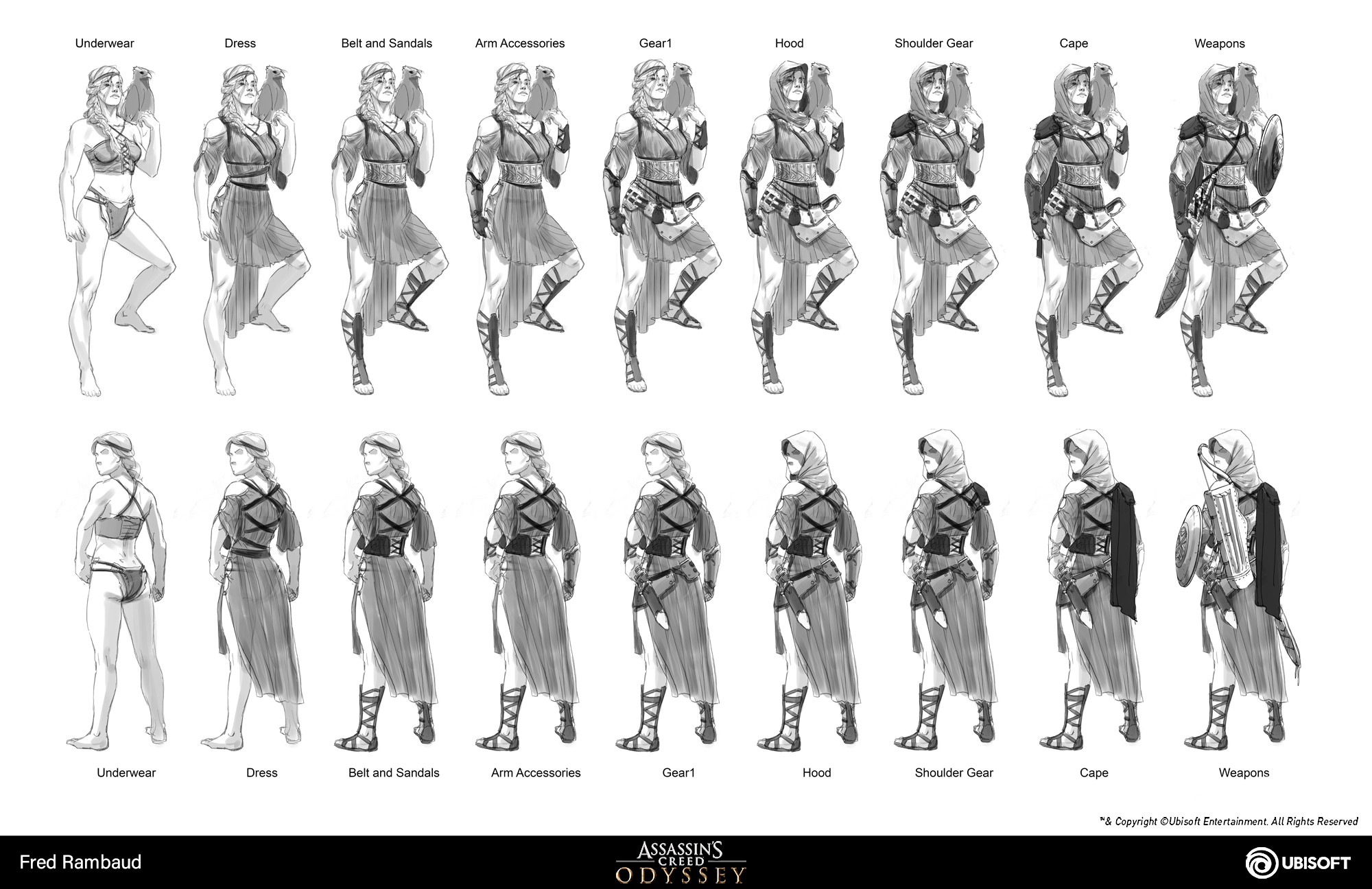 Artstation Kassandra Assassin S Creed Odyssey Concept Art Fred Rambaud