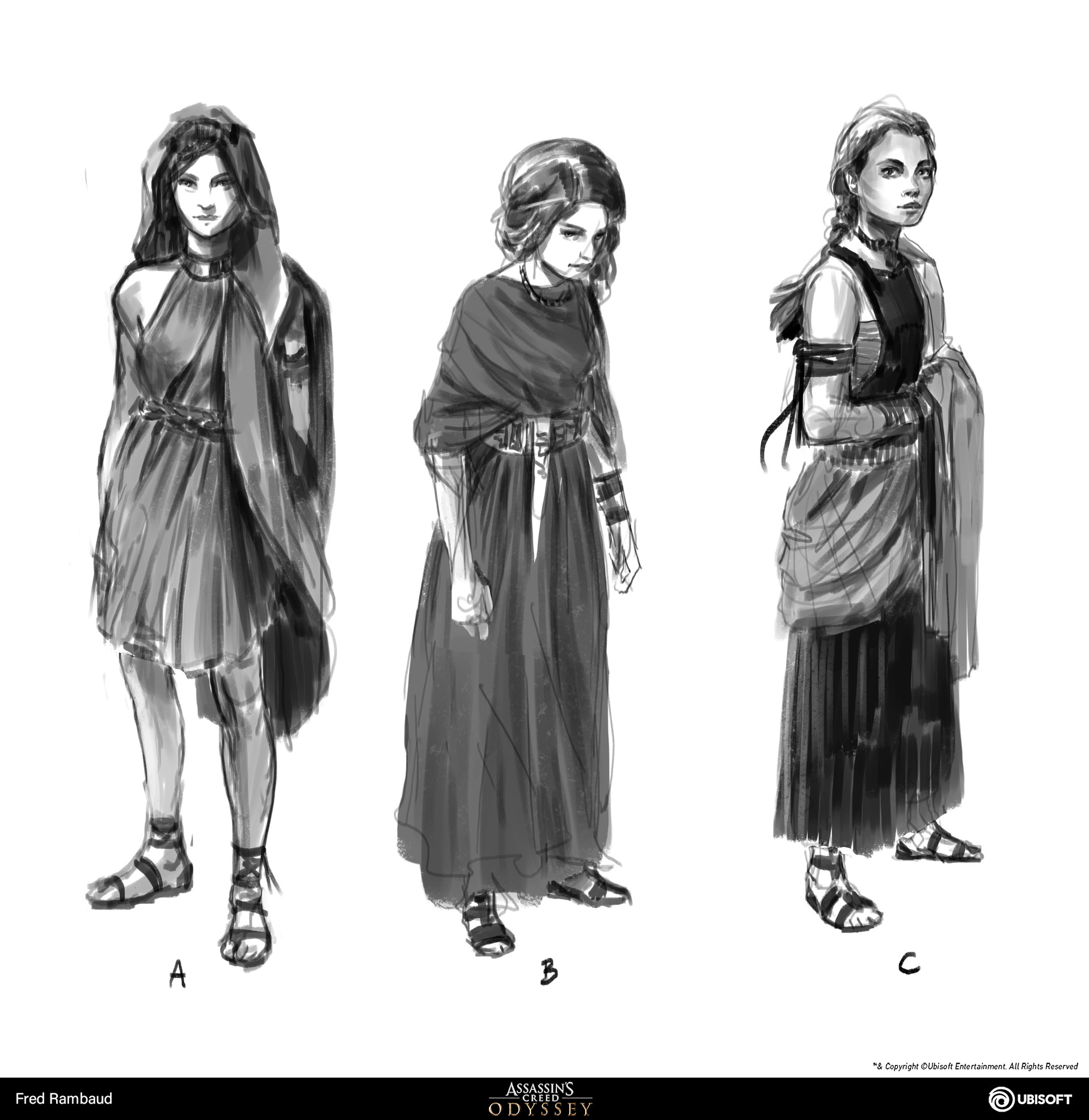 Artstation Kassandra Assassin S Creed Odyssey Concept Art Fred Rambaud