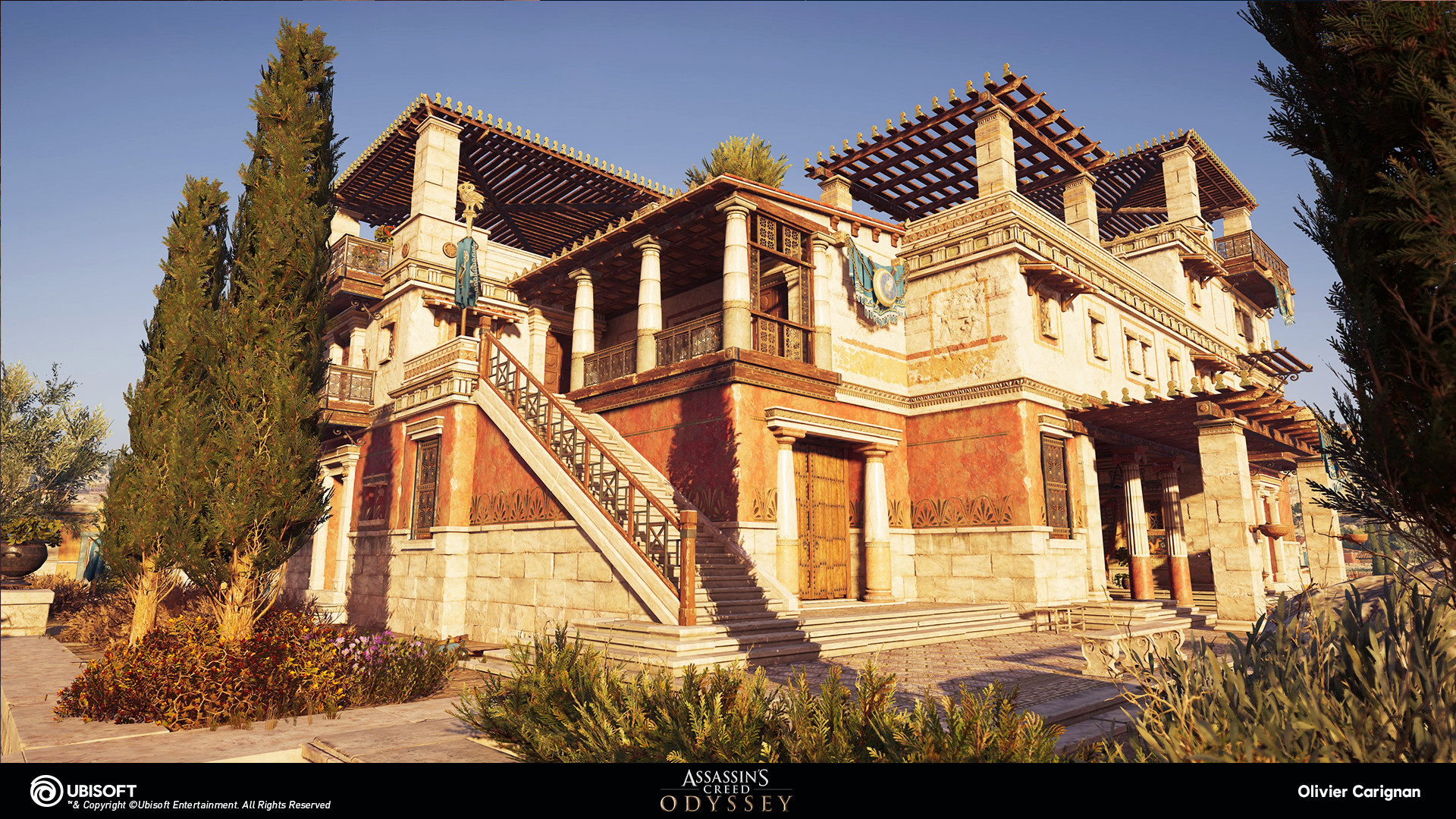Artstation Assassin S Creed Odyssey Rich Villas Architectural Kit Olivier Carignan