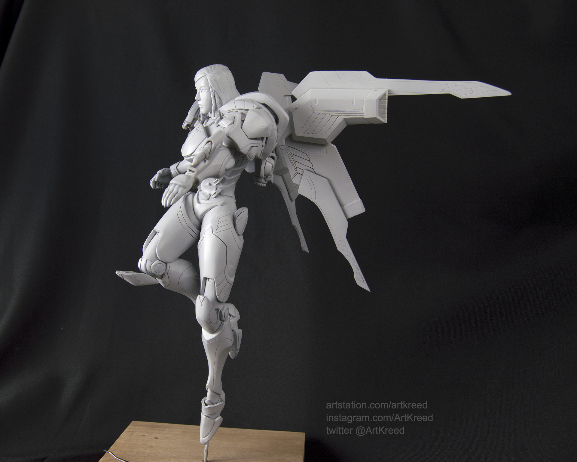 Kiana Reed Pharah Overwatch Clay Sculpture