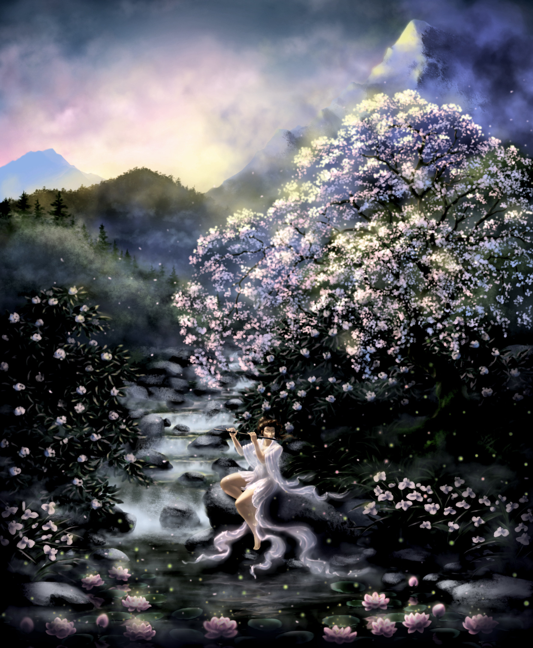 ArtStation Flute at a dawn