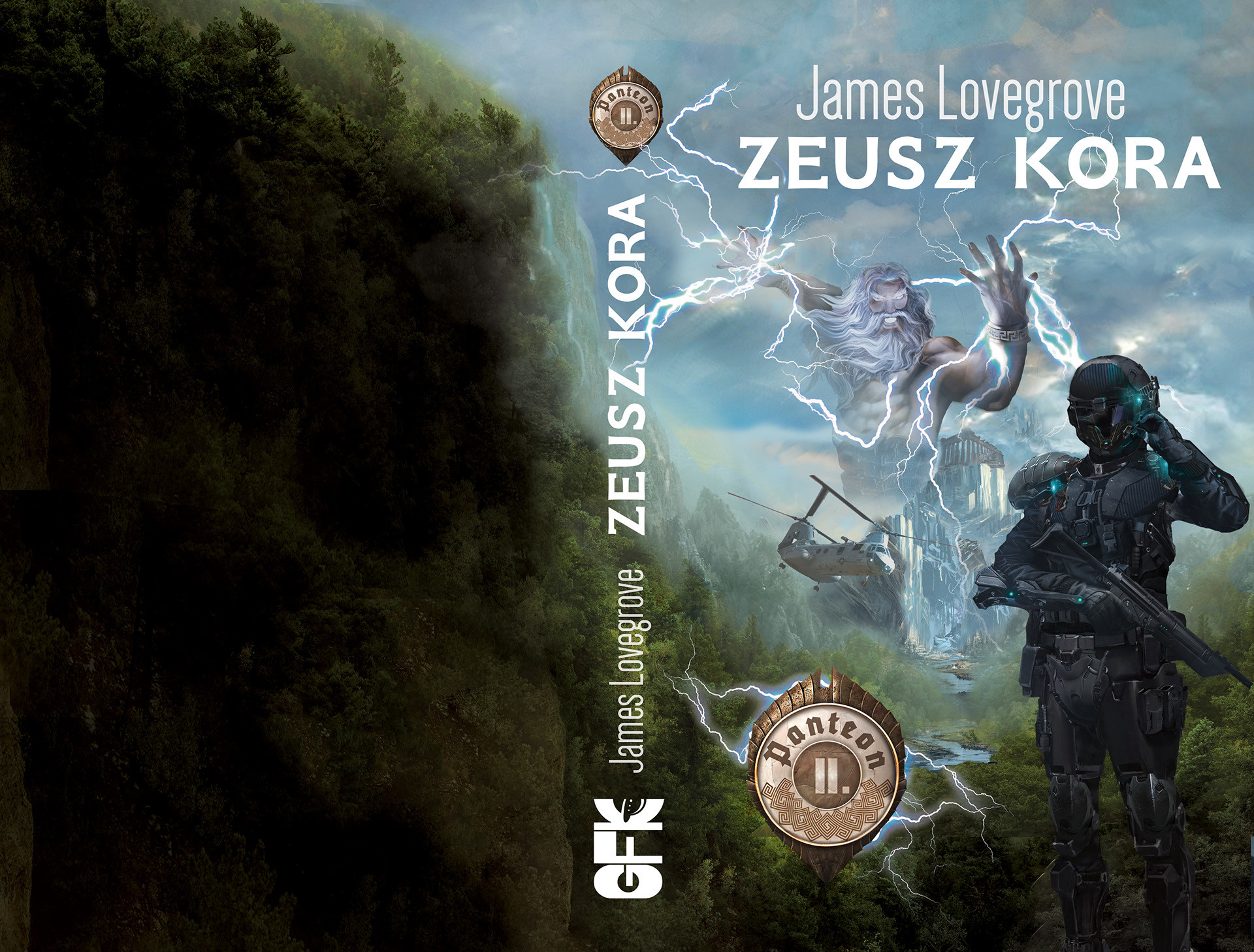 Gabor Nagy Nagual James Lovegrove Pantheon Series The Age Of Zeus Book Cover For Hungarian Edition