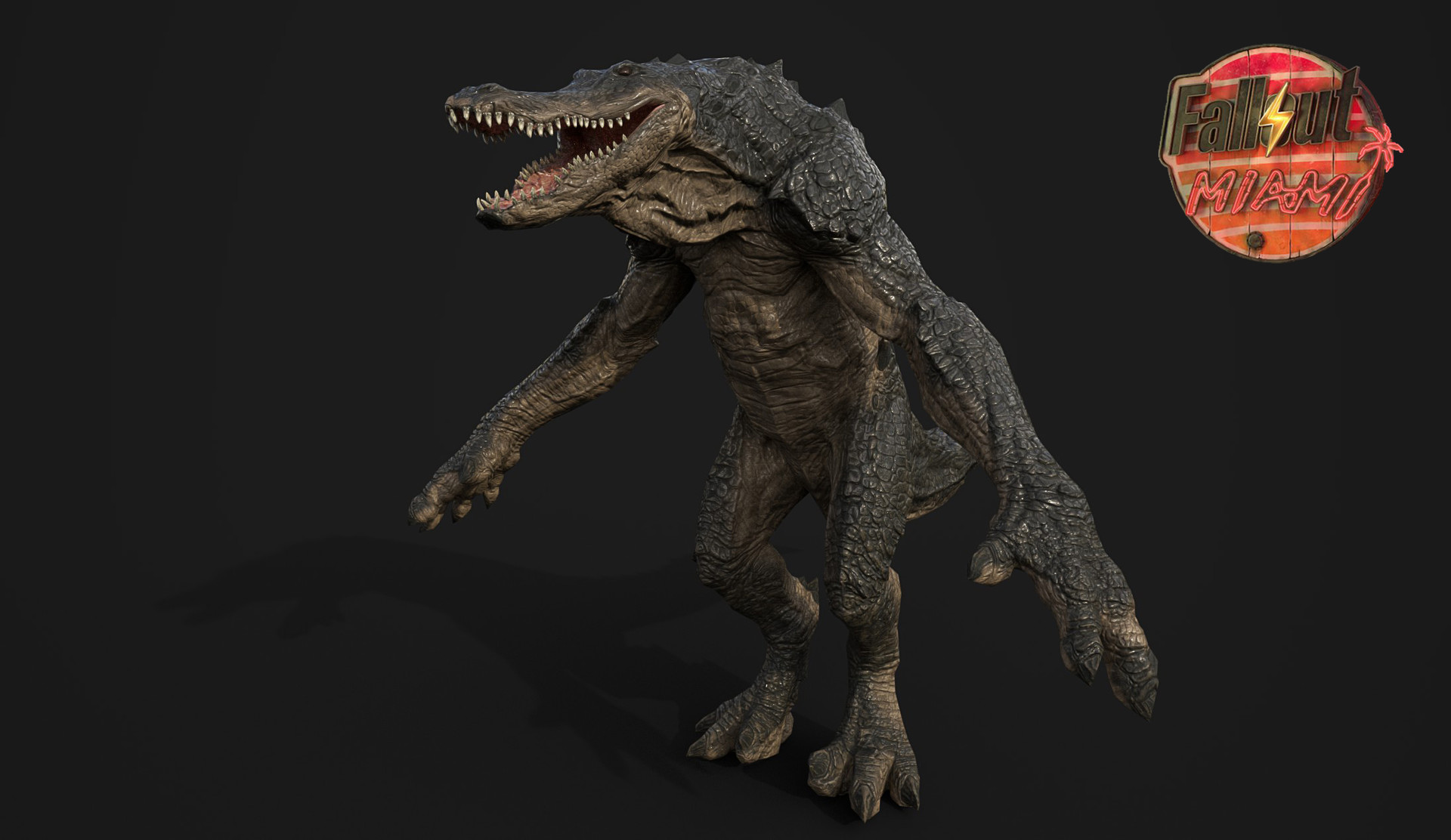 finalized texture work for the Deathjaw/gatorclaw featured in the mod Fallo...