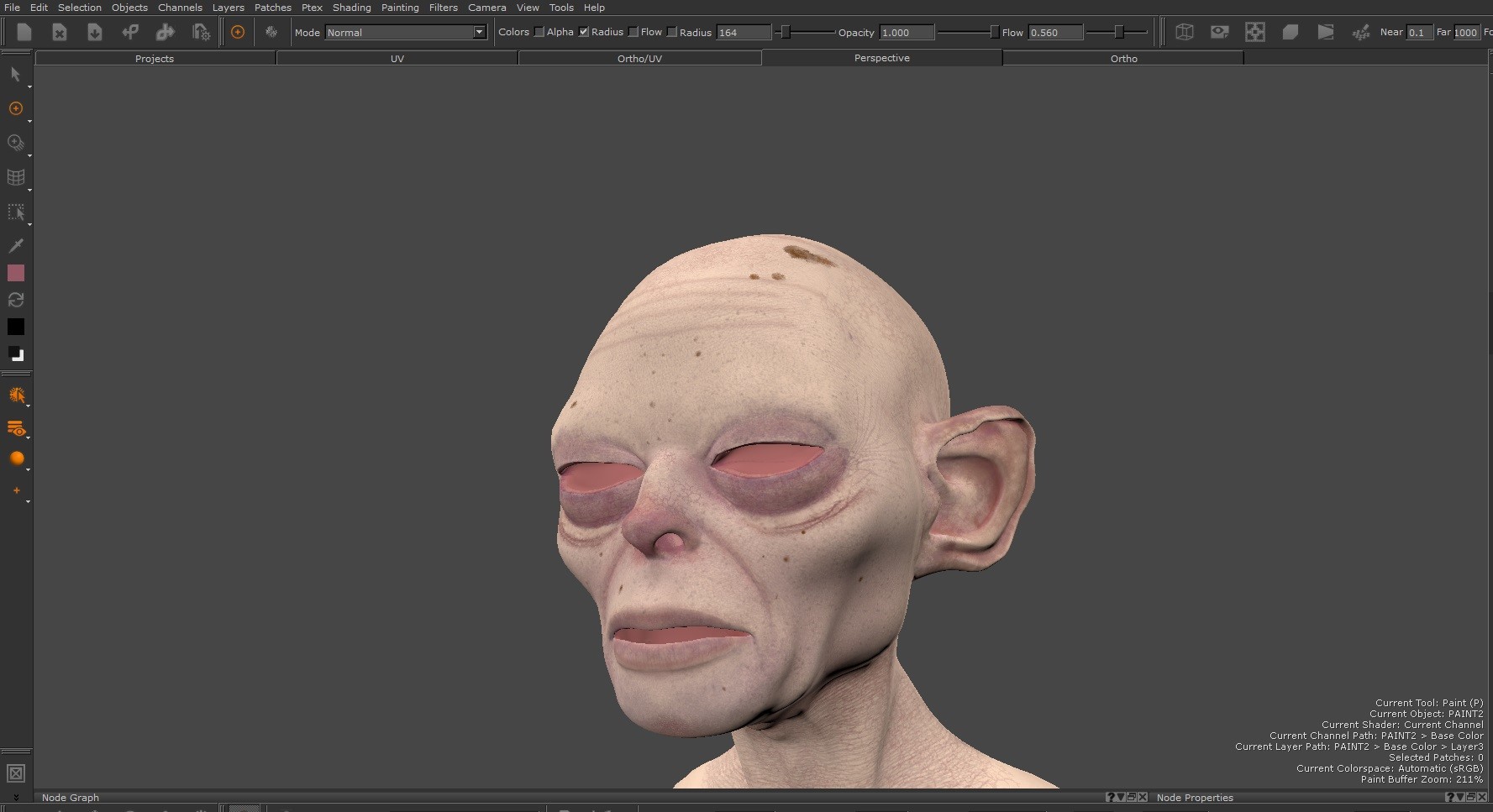 Oliver - Realtime Gollum facial Wip