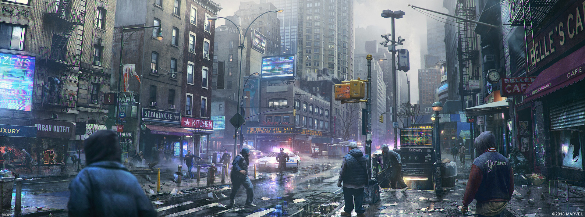 SPIDER-MAN PS4: Amazing Keyframe Concept Art Features Doc ...