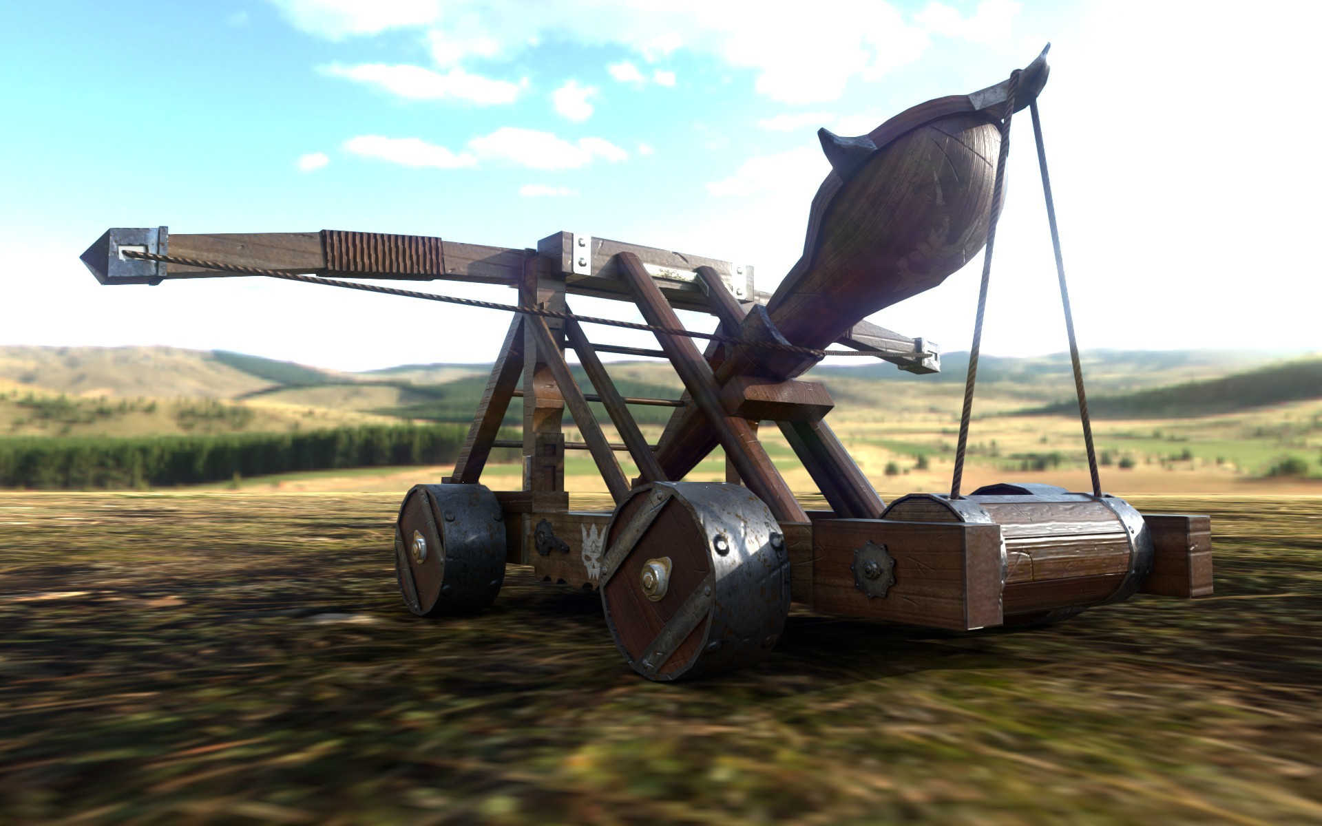 ArtStation Medieval Catapult