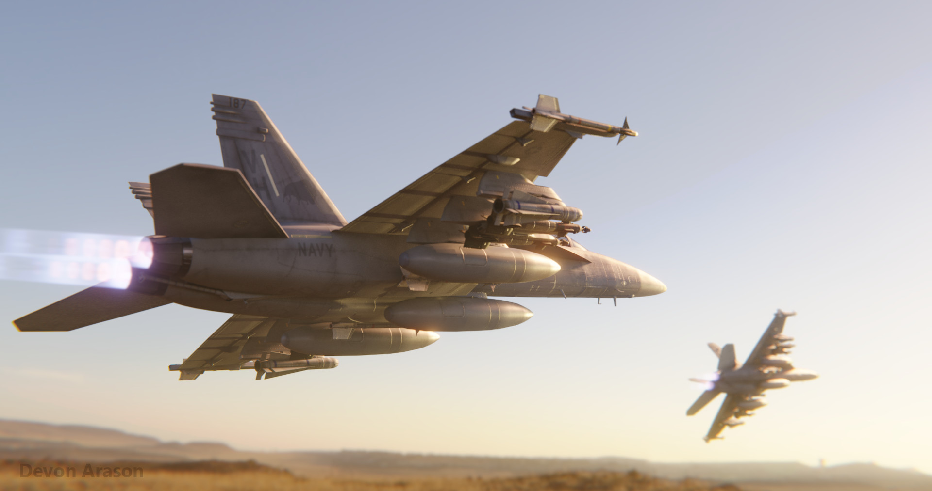 Artstation Fa 18 Super Hornet Devon Arason