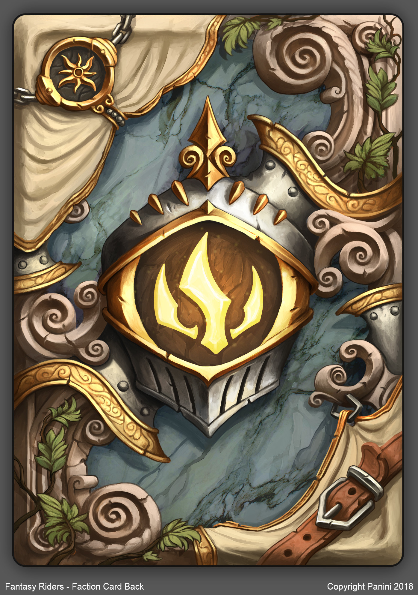 Artstation Fantasy Riders Faction Card Back Thomas Karlsson