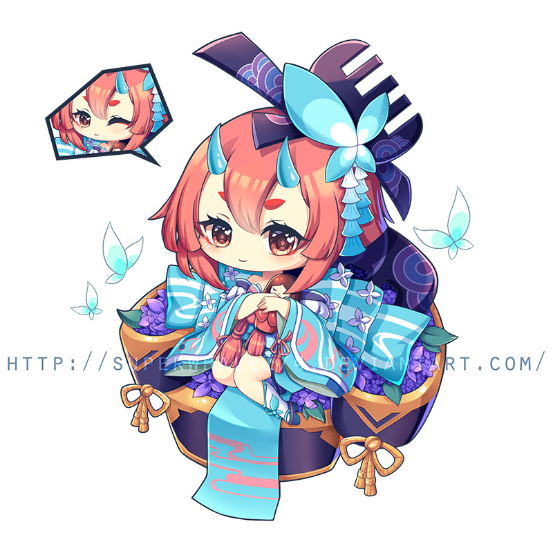 W h o l a h a y o l a — A super fun chibi ship commission for the