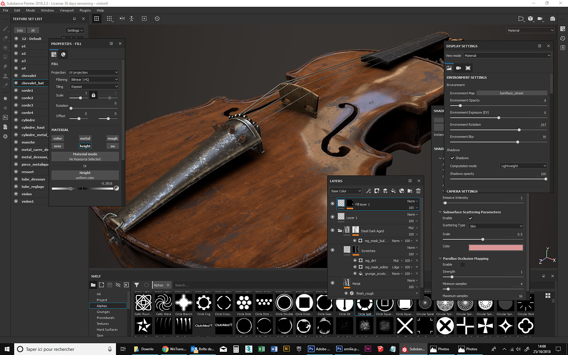 Substance painter кисть не рисует