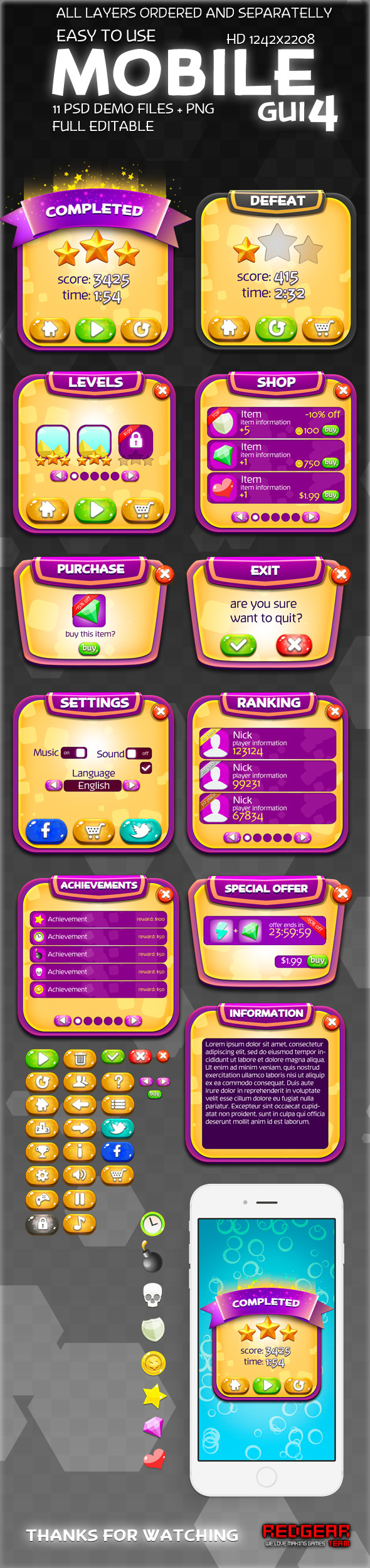 ArtStation - Mobile game UI