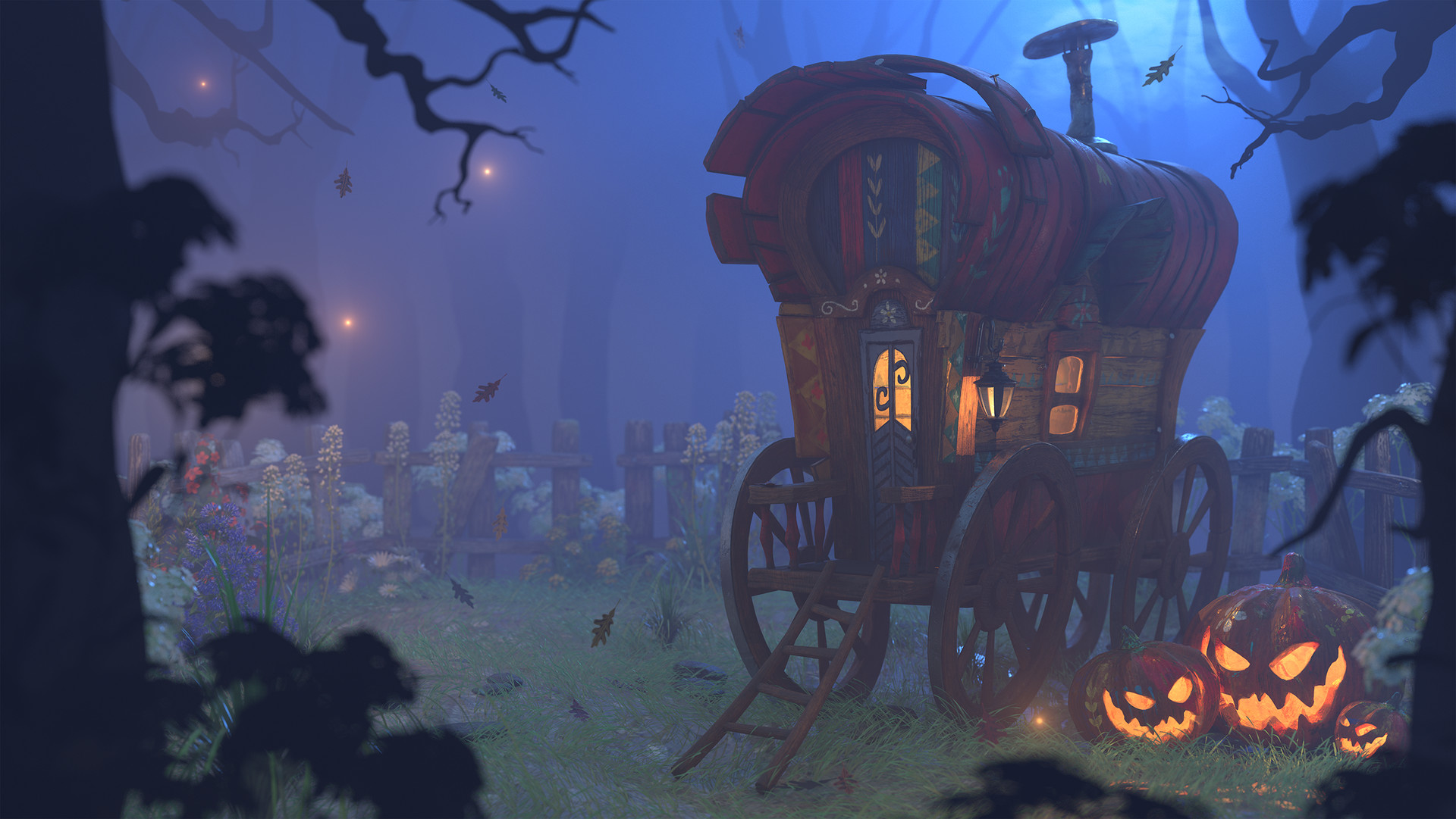 Gypsy Caravan Wallpaper