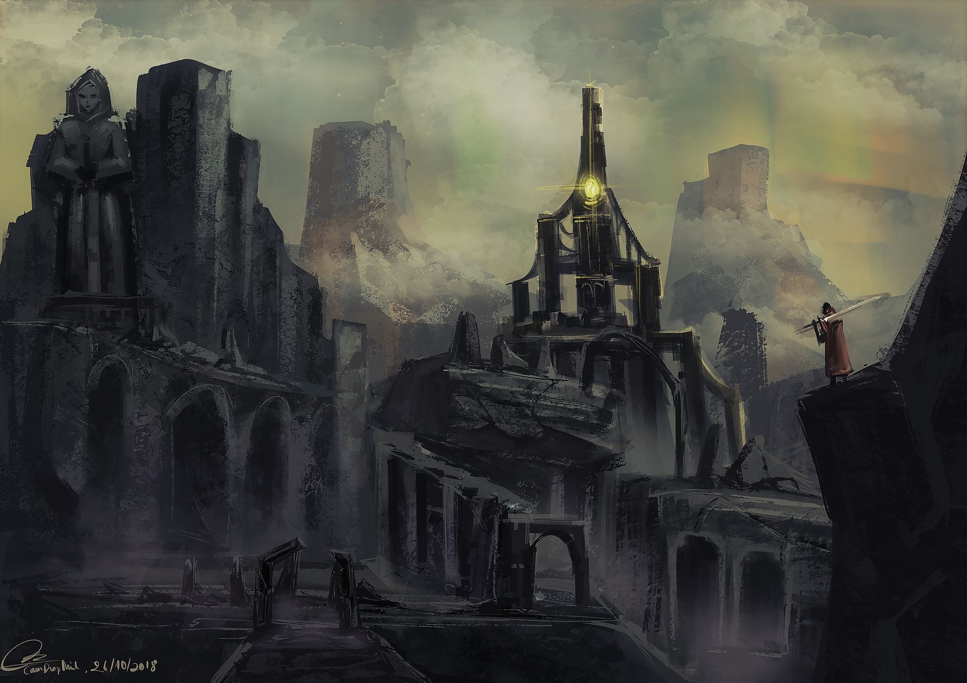 Artstation Fantasy Landscape Minh Cam Diệp