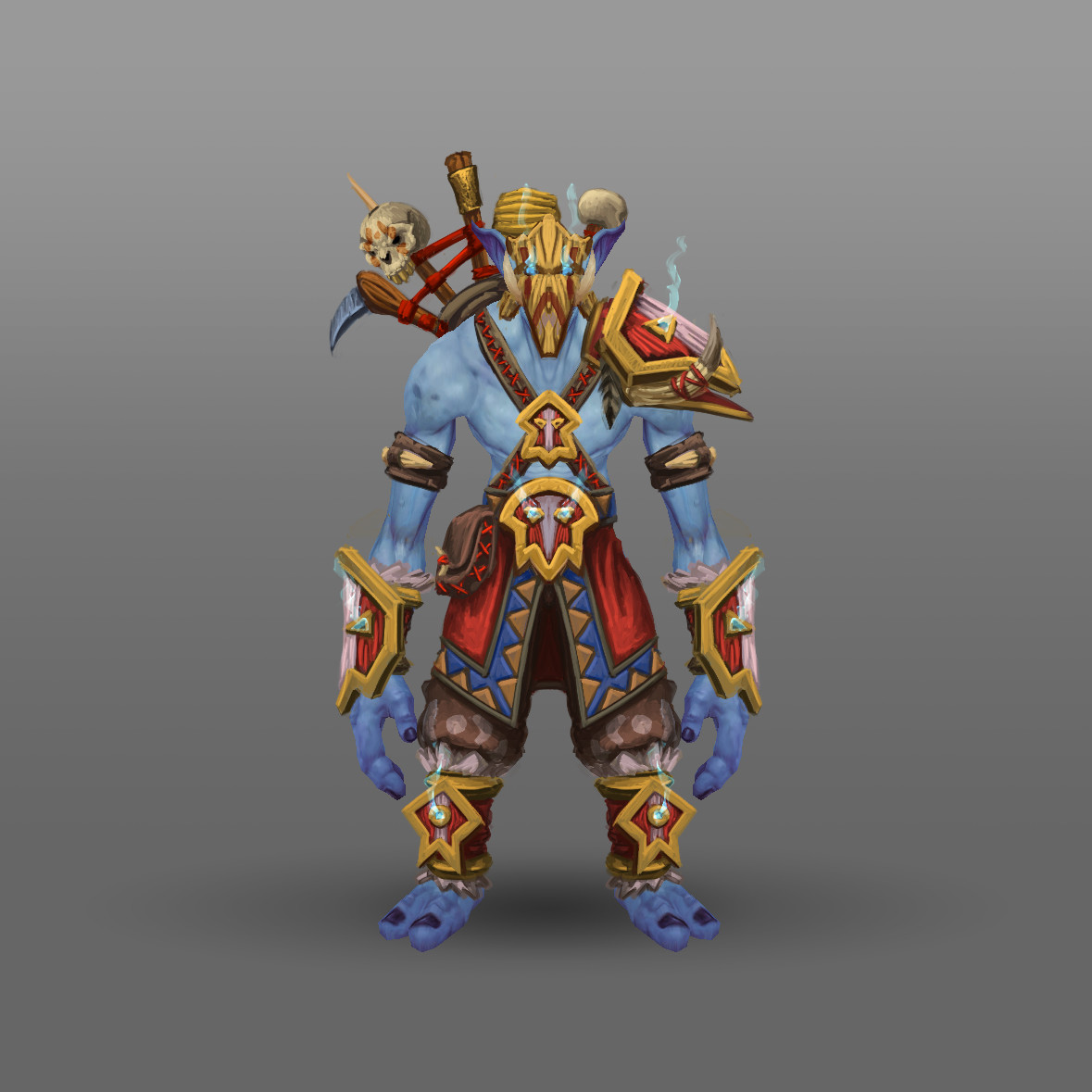 World of Warcraft - Racial Class Armor Design Troll.