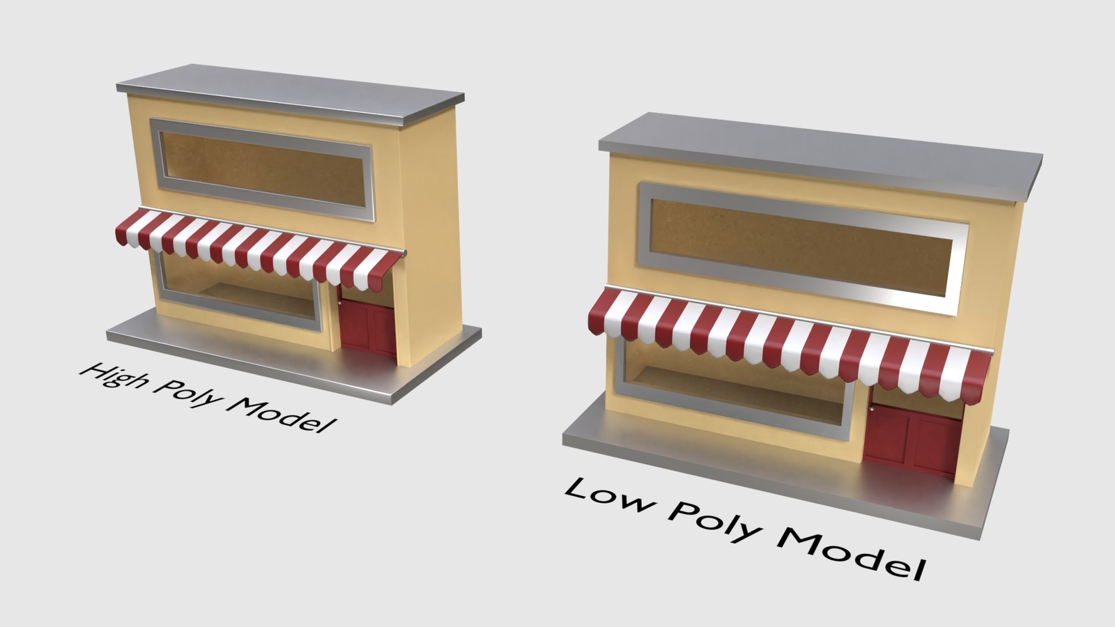 HP and Low Poly Comparison Shot #1