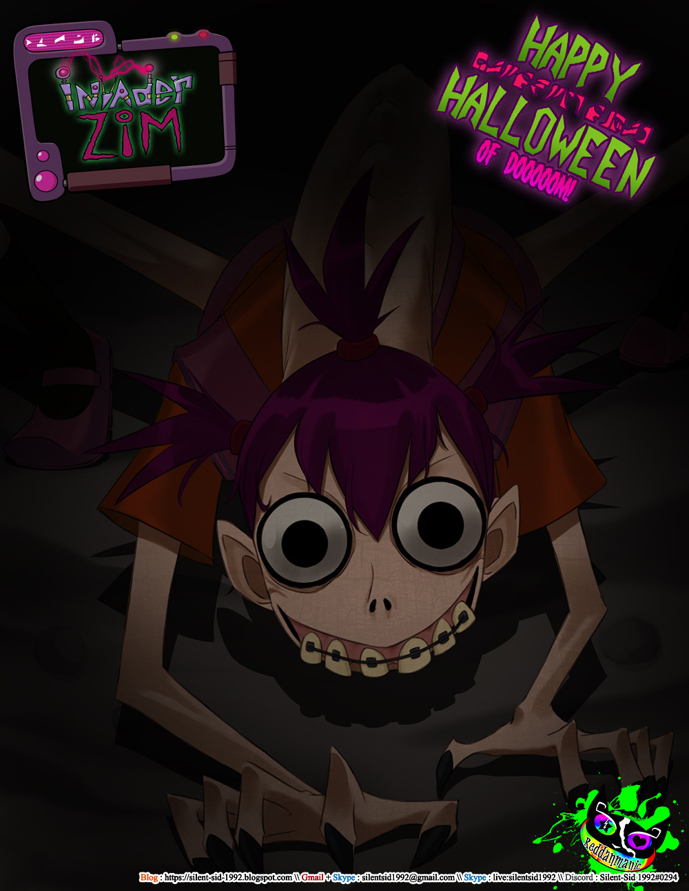 Artstation Youtube Invader Zim Momo Gretchen Sid Silent
