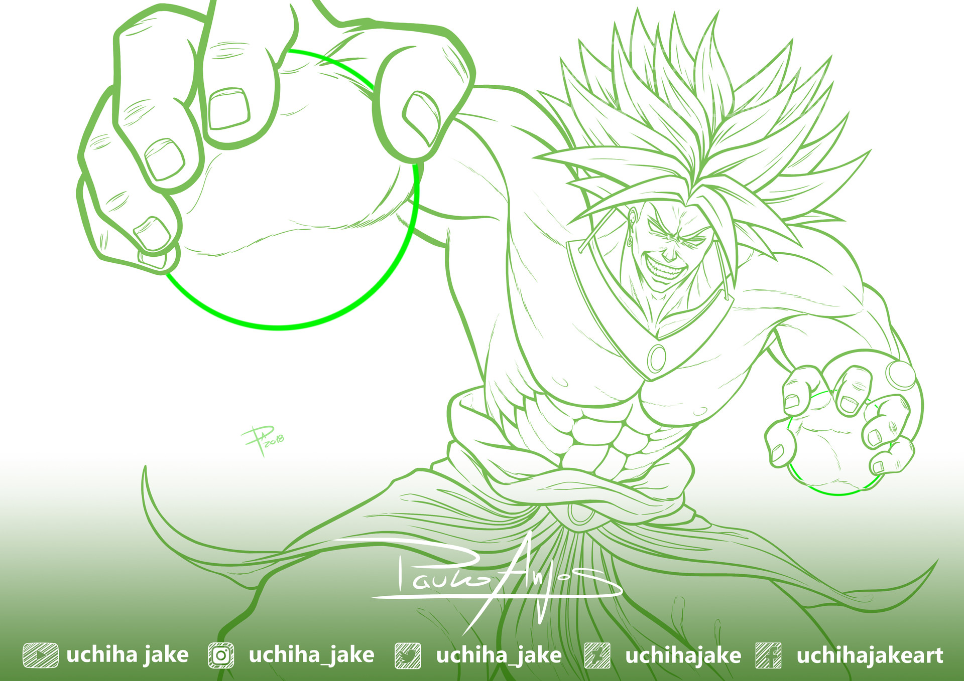 Artstation Broly The Legendary Super Sayain Paulo Anjos