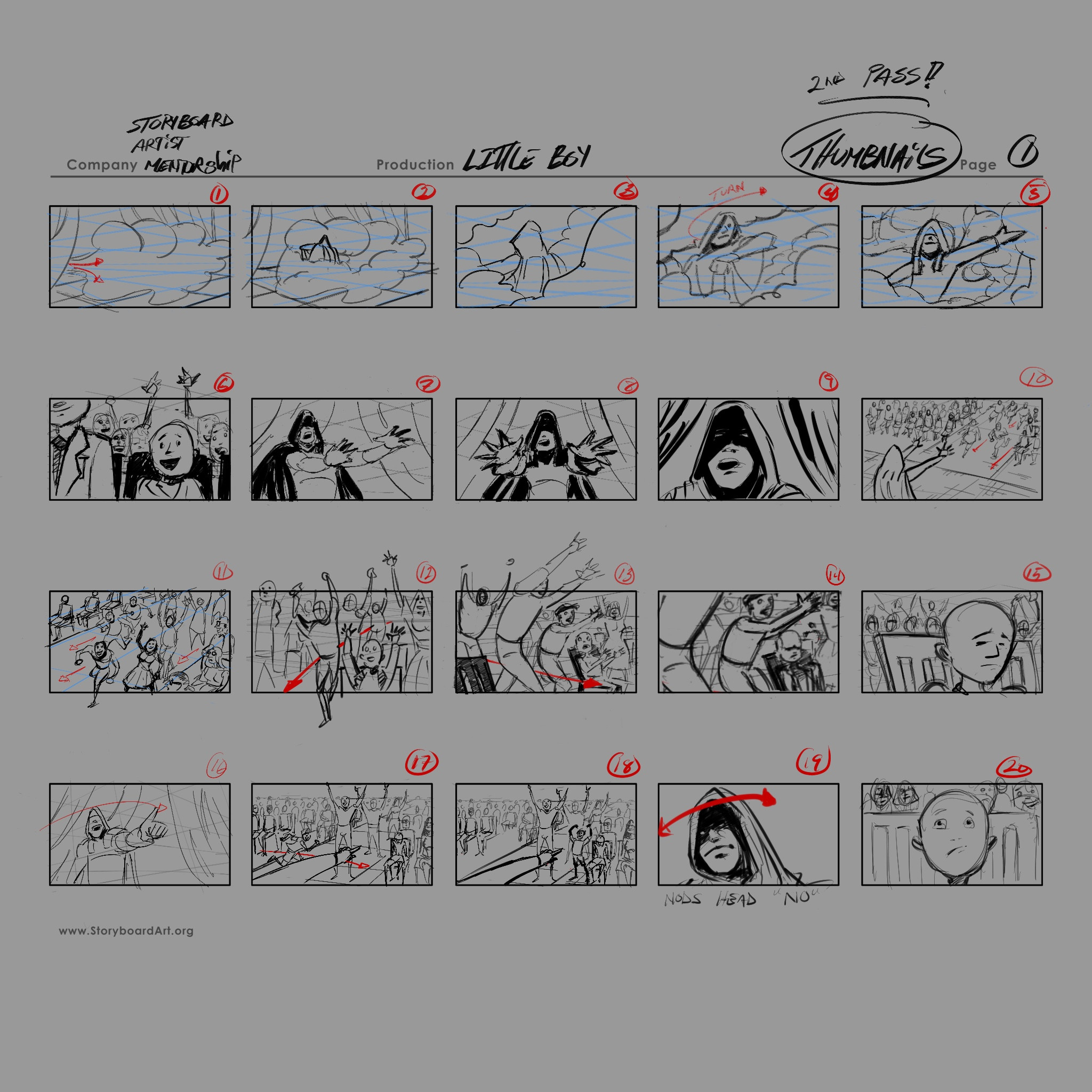 Thumbnail 2nd Pass from script Page Little Boy.