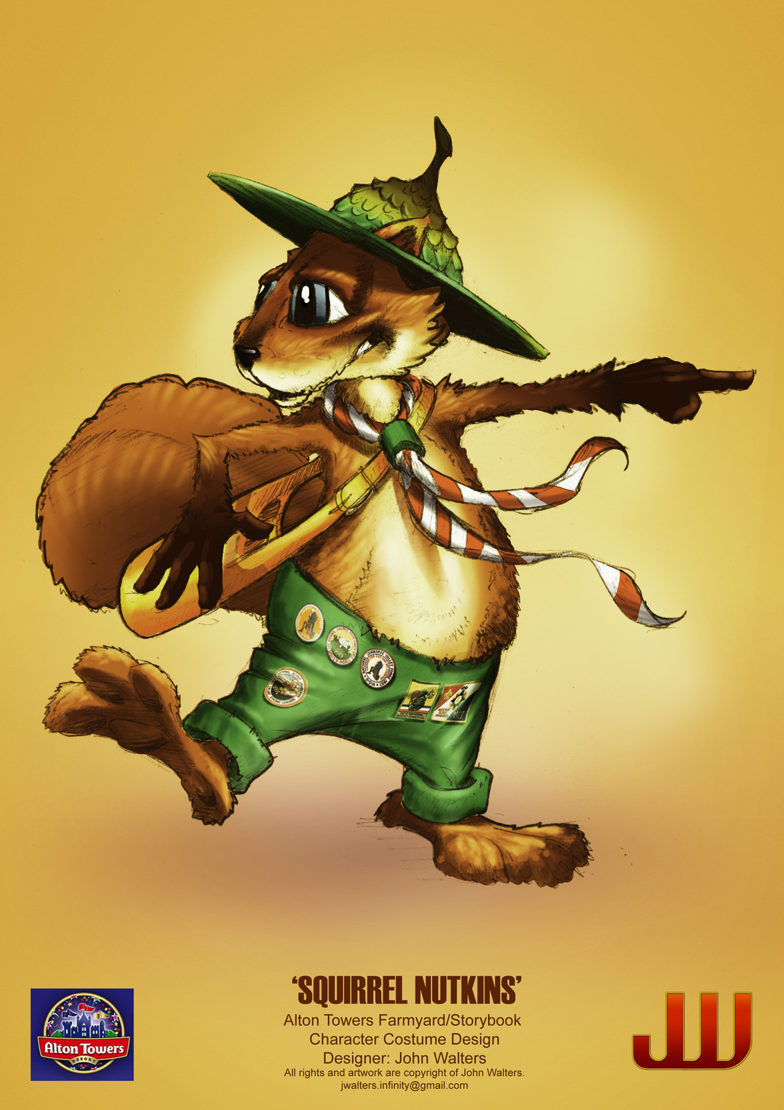 Squirrel Nutty - Character Design