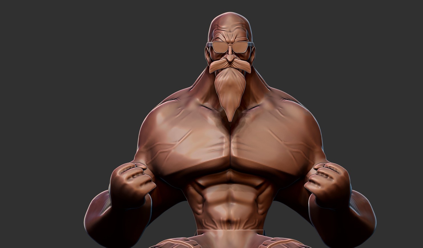 Artstation Dragonball Master Roshi Chinda Pa
