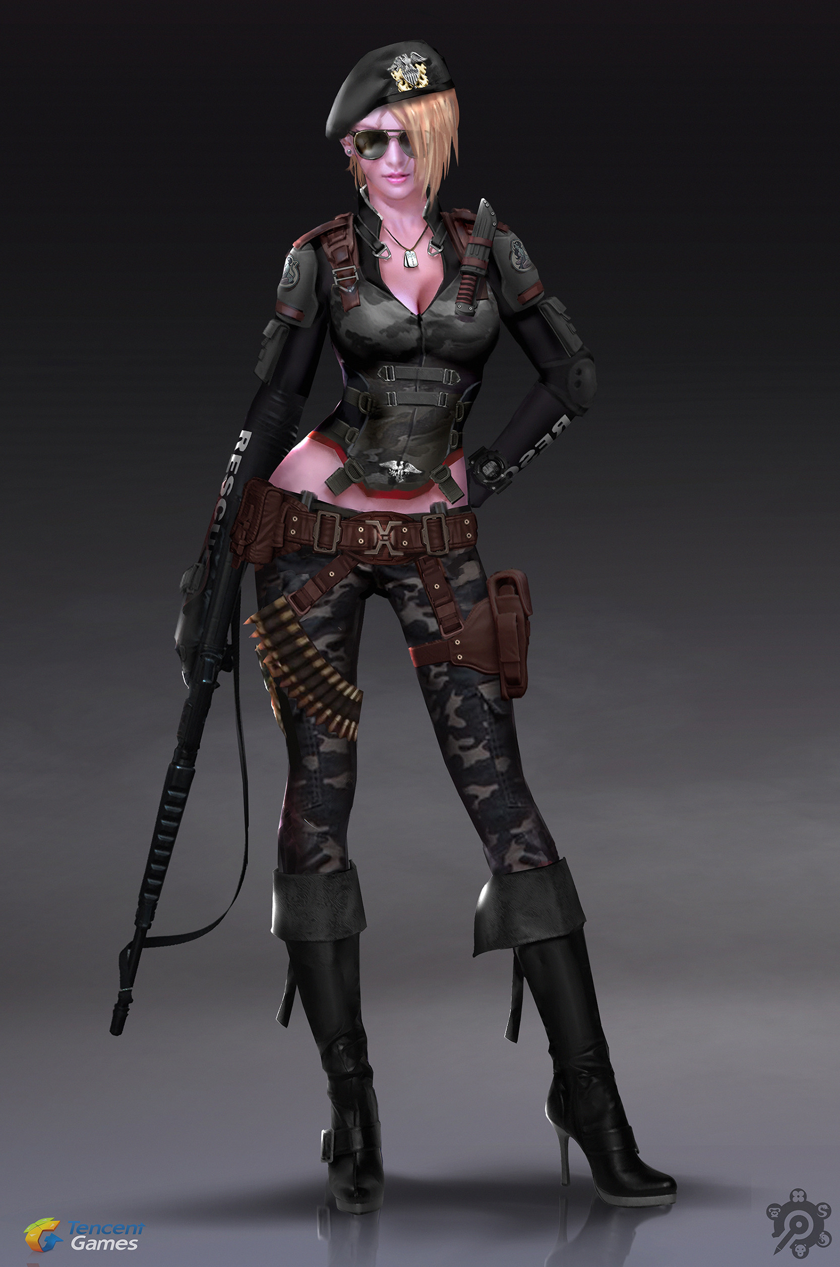 Artstation Female Soldier Concept Art 贰零壹肆 Ares
