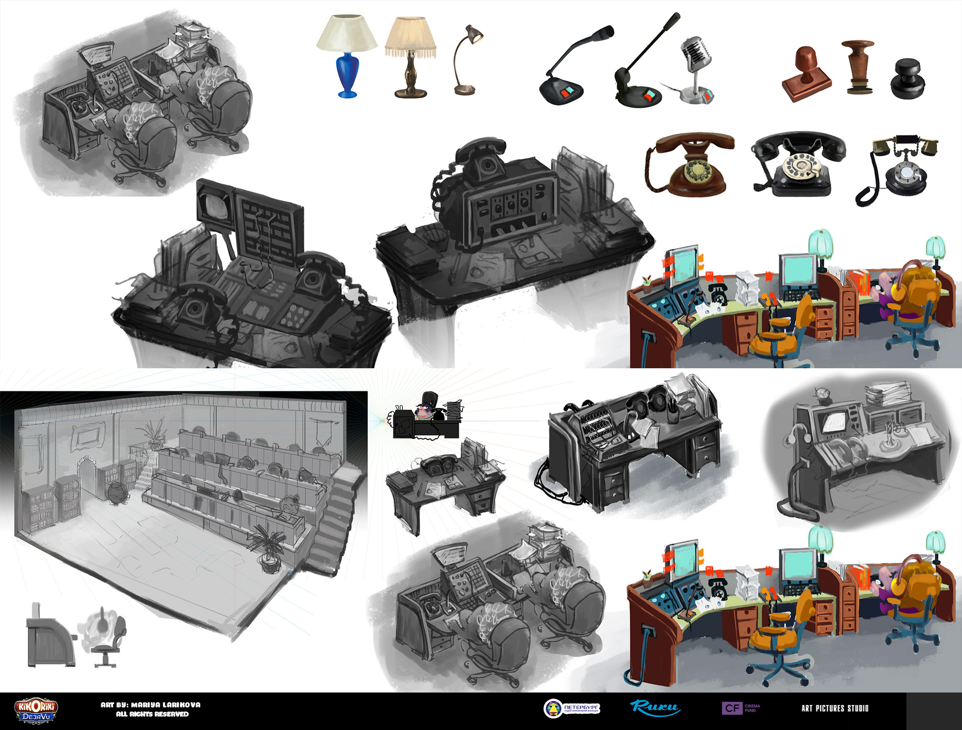 Larikova Maria - Kikoriki. DejaVu film - office concept art