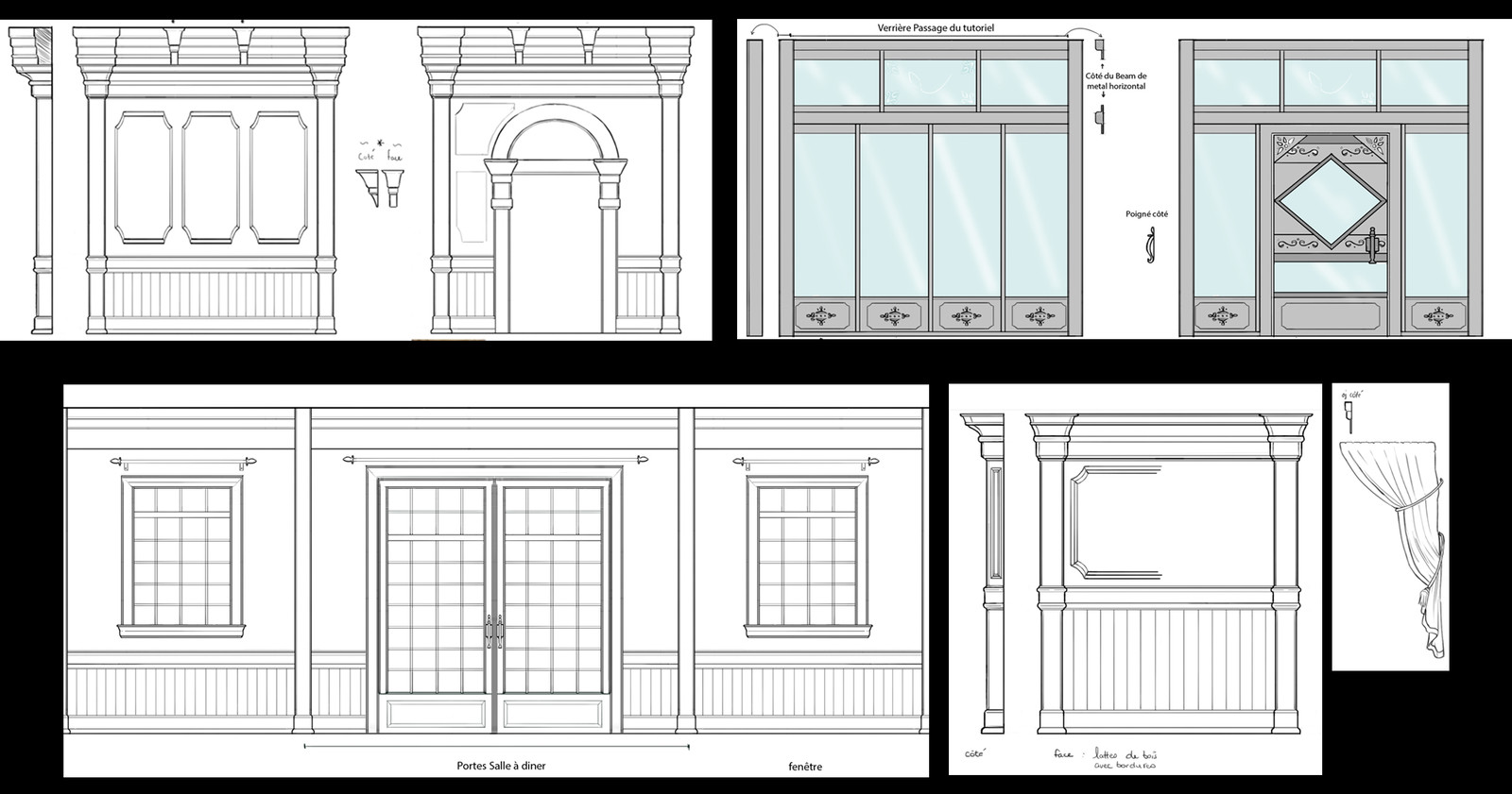 Blueprint for the walls style