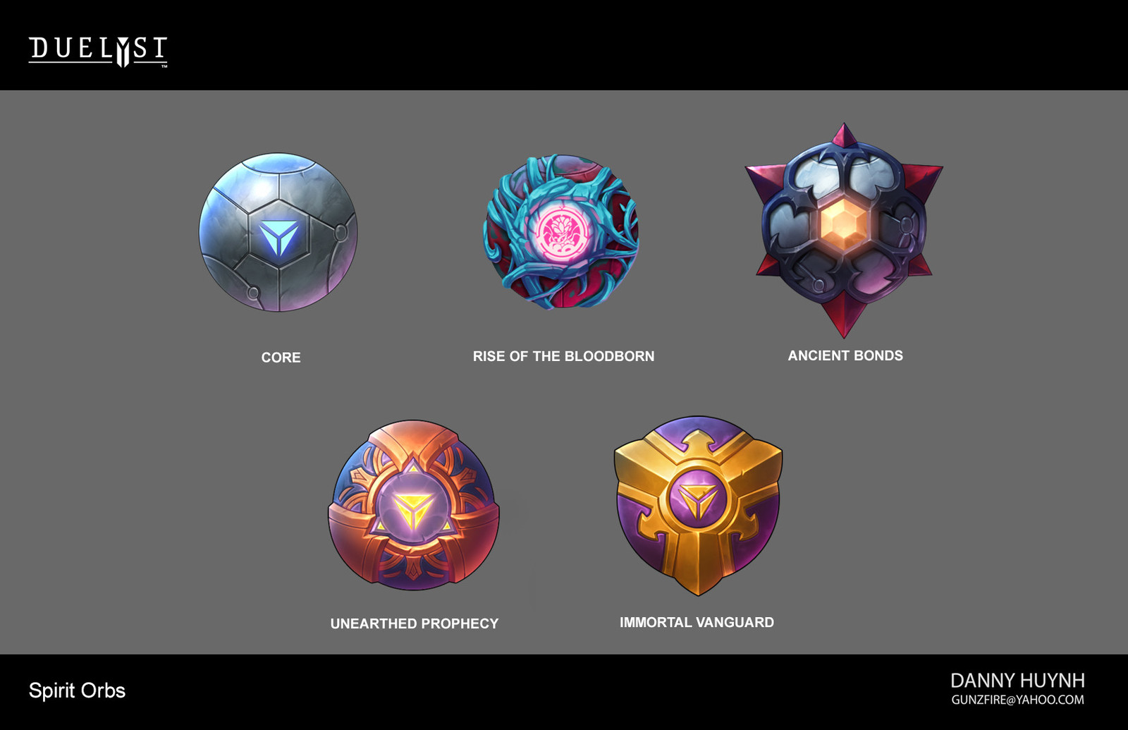 Final orb designs for expansion sets that was released. 